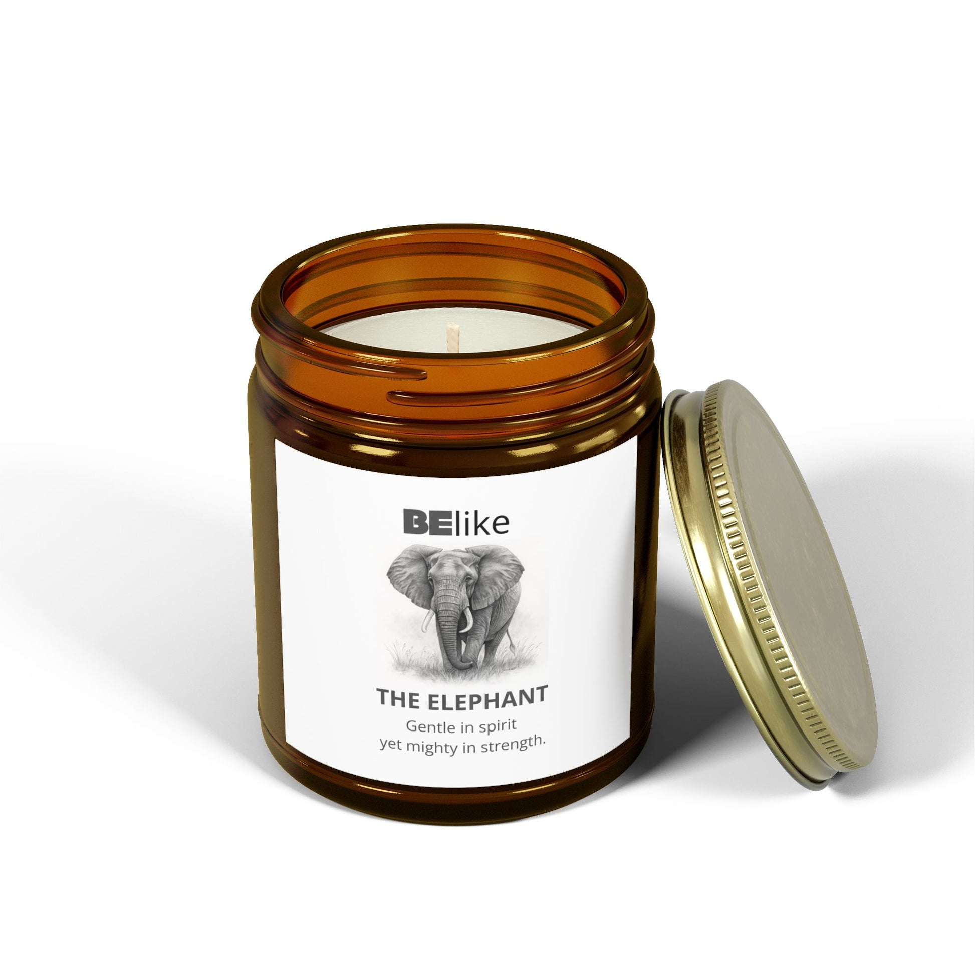 BElike The Elephant Scented Candle - Coconut Apricot Wax (4oz, 9oz)