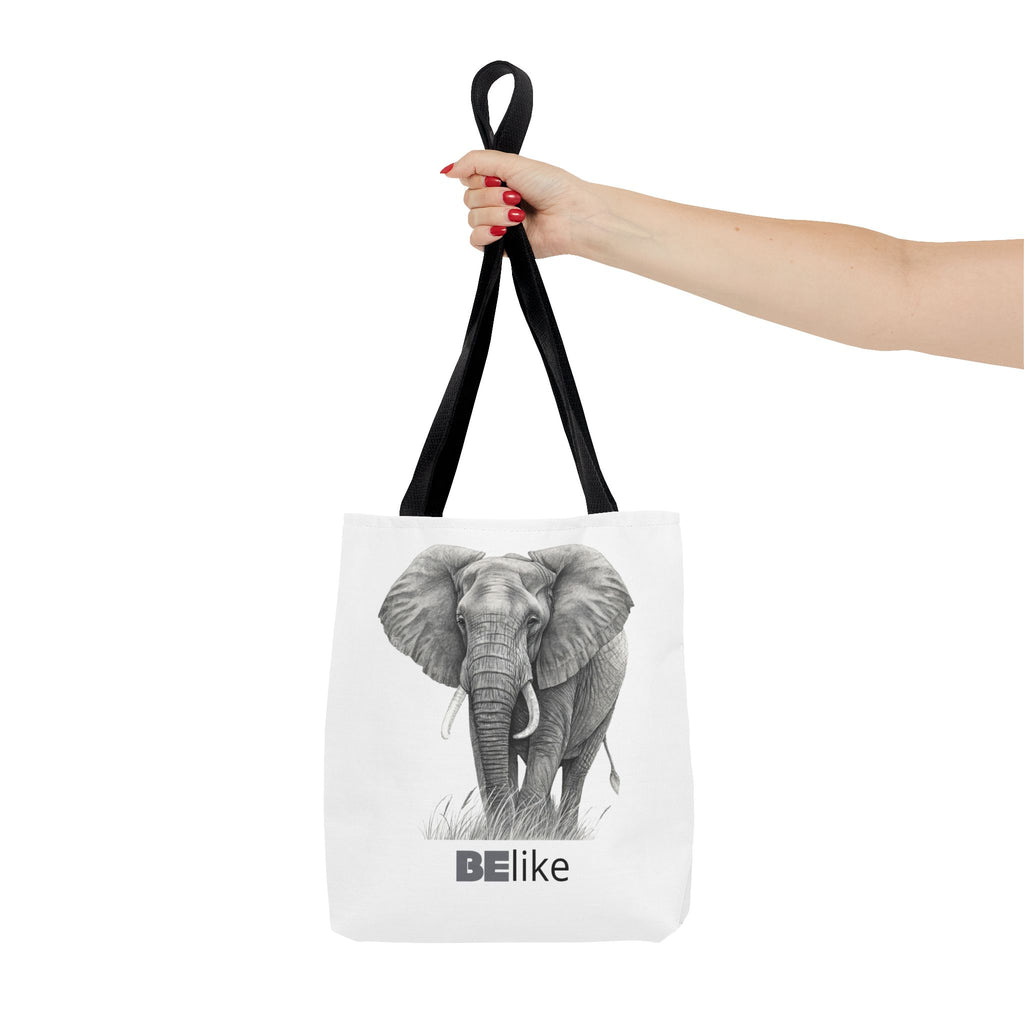 BElike the Elephant Tote Bag | Wisdom in Motion | BElike.store
