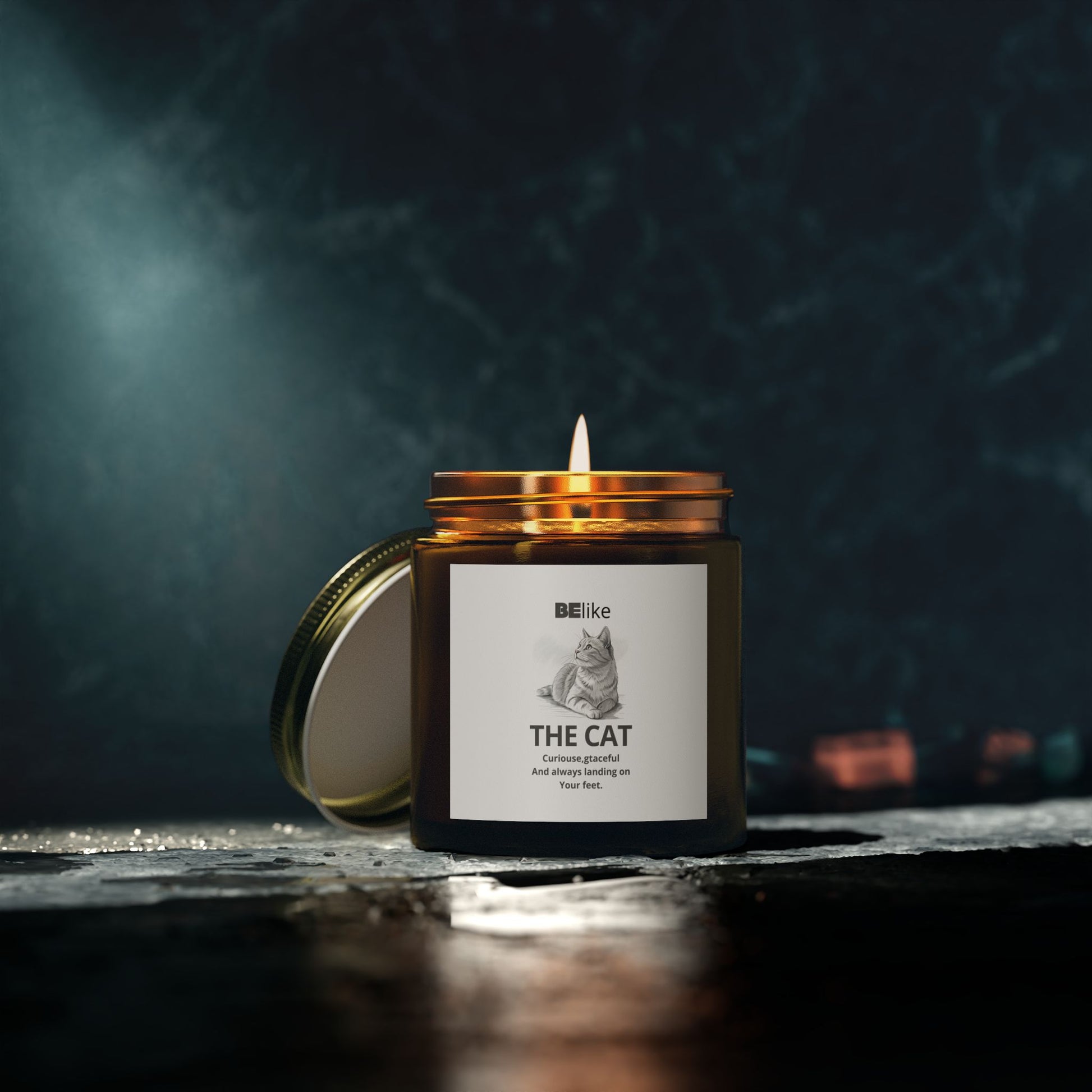 BElike The Cat Scented Candle - Coconut Apricot Wax (4oz, 9oz)