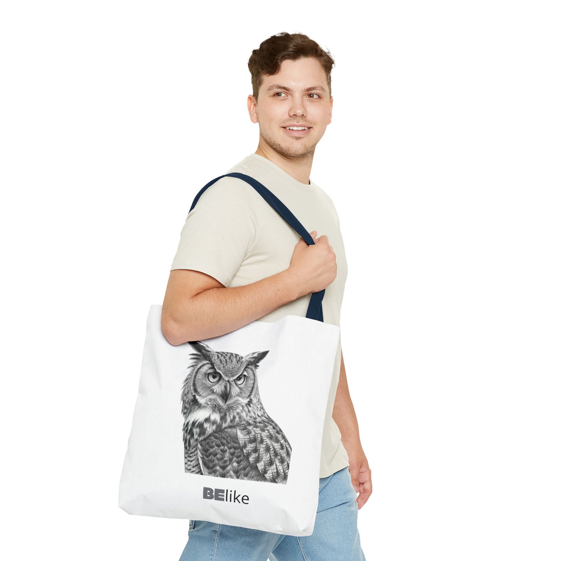 BElike the Owl Tote Bag | Patience & Purpose On the Go | BElike.store