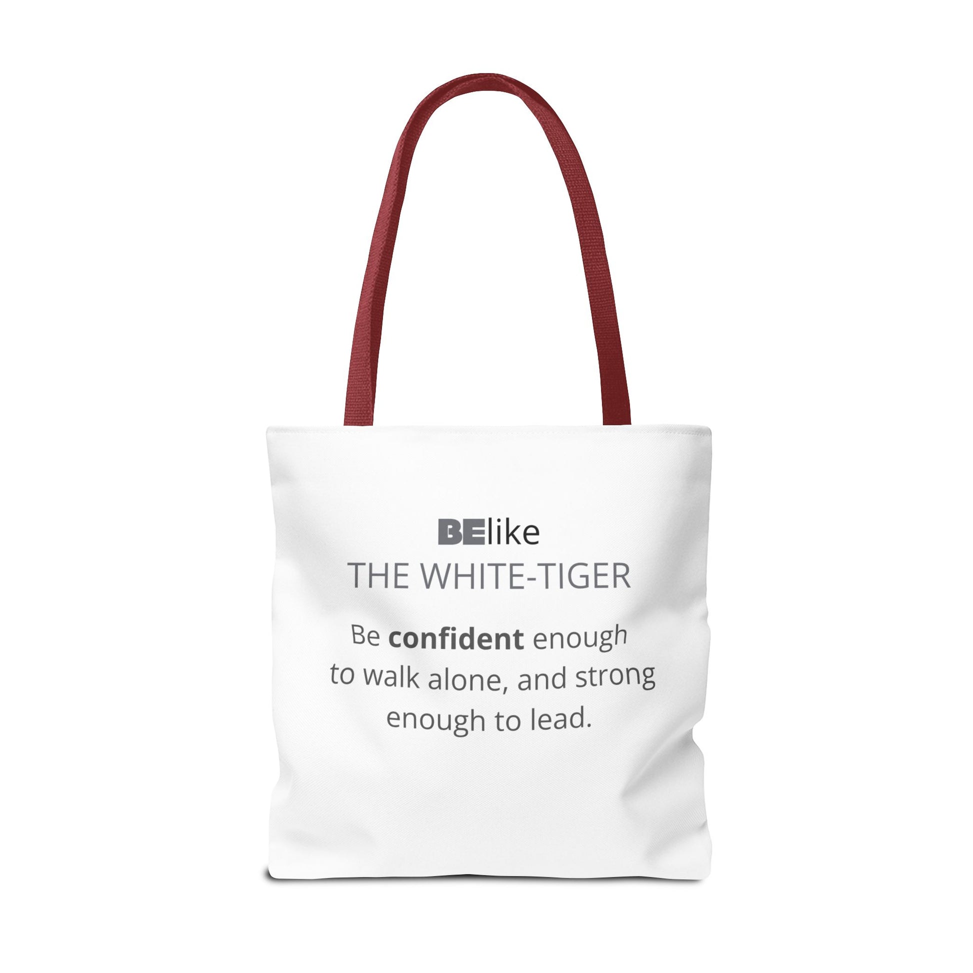 BElike the White Tiger Tote Bag | Independent & Strong | BElike.store