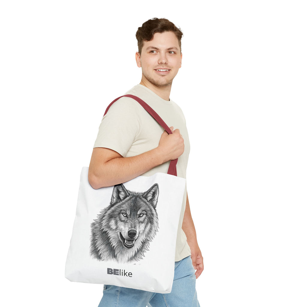 BElike the Wolf Tote Bag | Inspirational Spirit Animal Tote | BElike.store