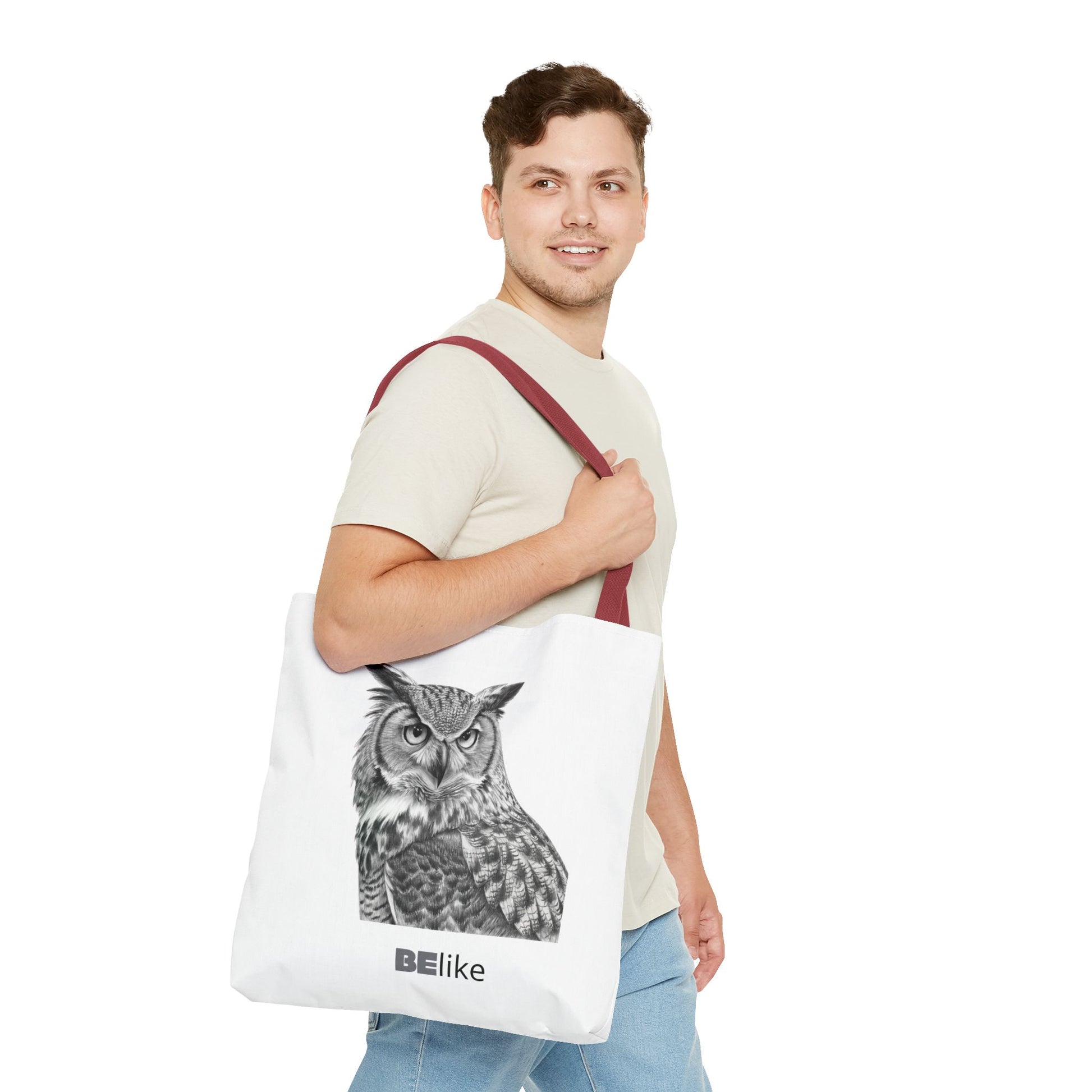 BElike the Owl Tote Bag | Patience & Purpose On the Go | BElike.store