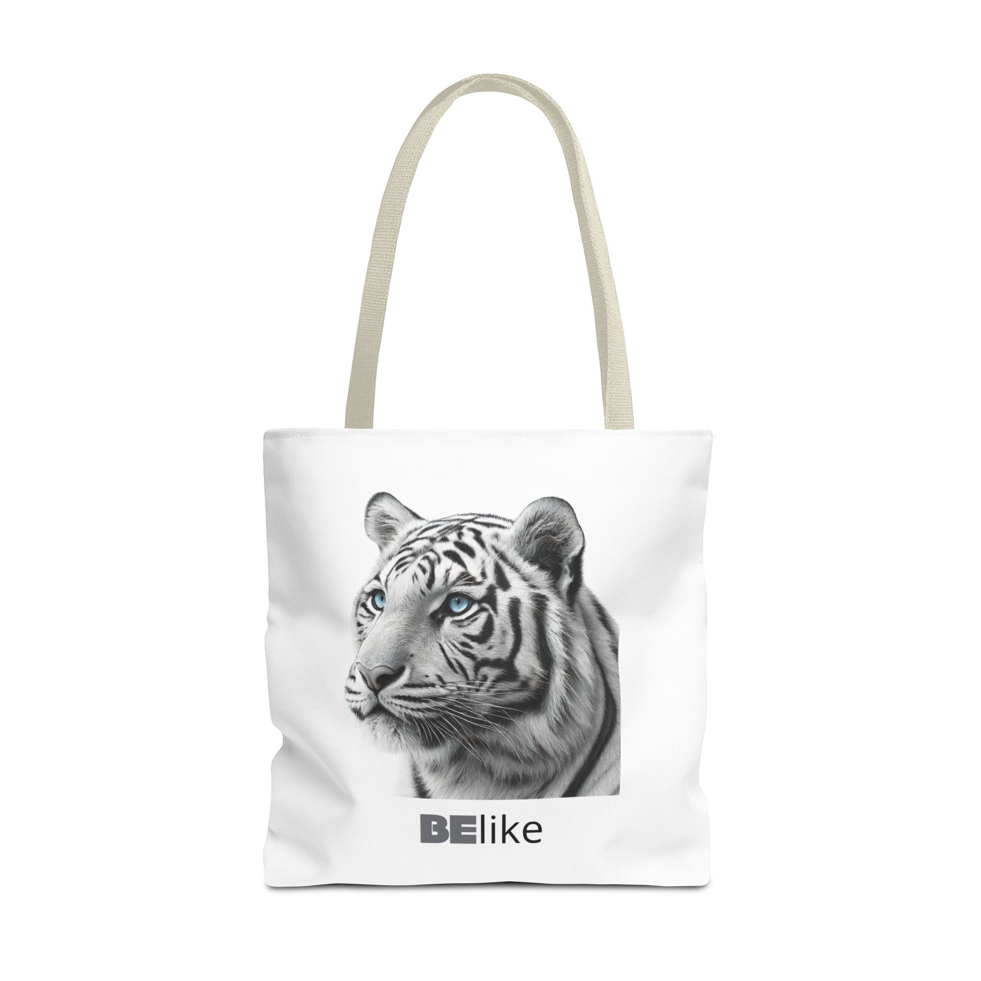 BElike the White Tiger Tote Bag | Independent & Strong | BElike.store