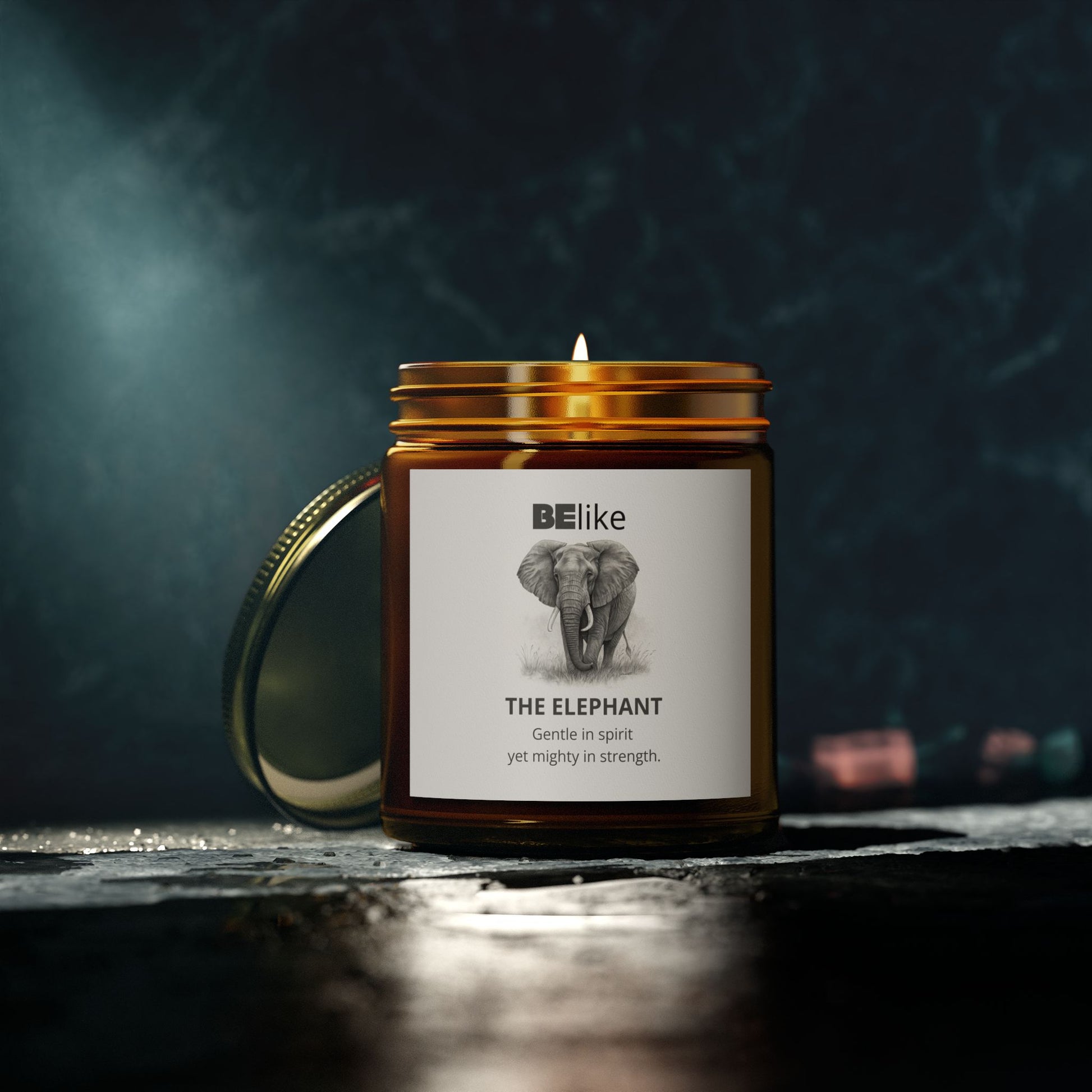 BElike The Elephant Scented Candle - Coconut Apricot Wax (4oz, 9oz)