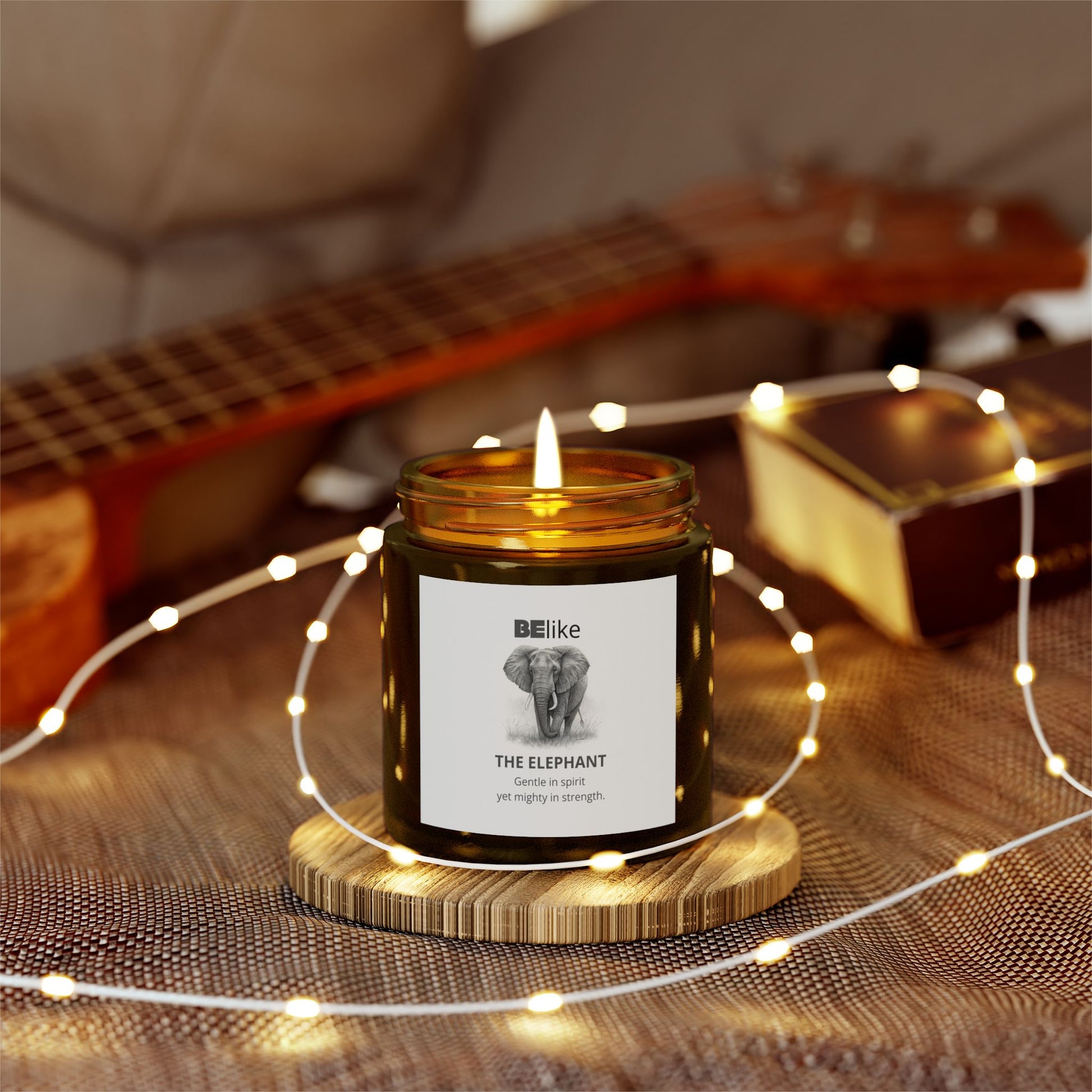 BElike The Elephant Scented Candle - Coconut Apricot Wax (4oz, 9oz)
