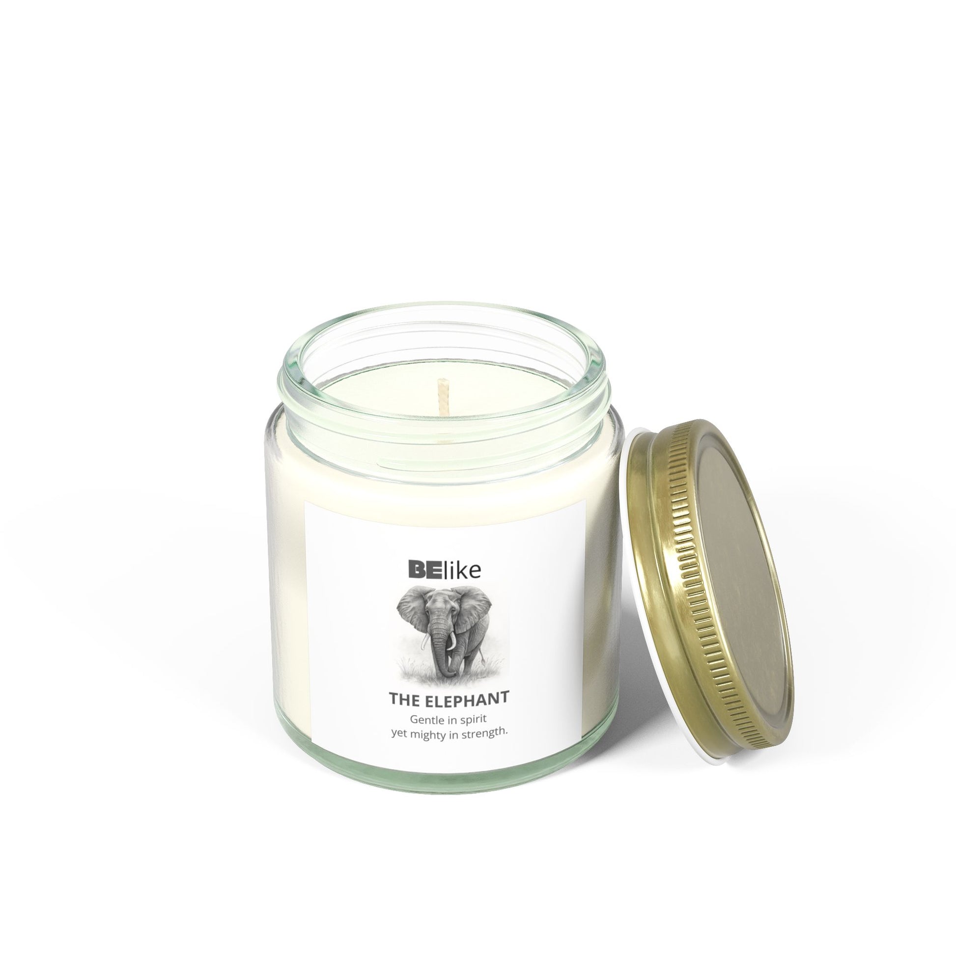 BElike The Elephant Scented Candle - Coconut Apricot Wax (4oz, 9oz)