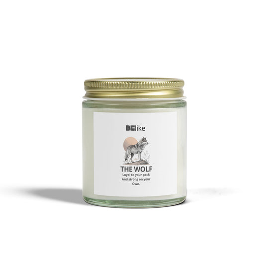 BElike The Wolf Scented Candle - Coconut Apricot Wax (4oz, 9oz)