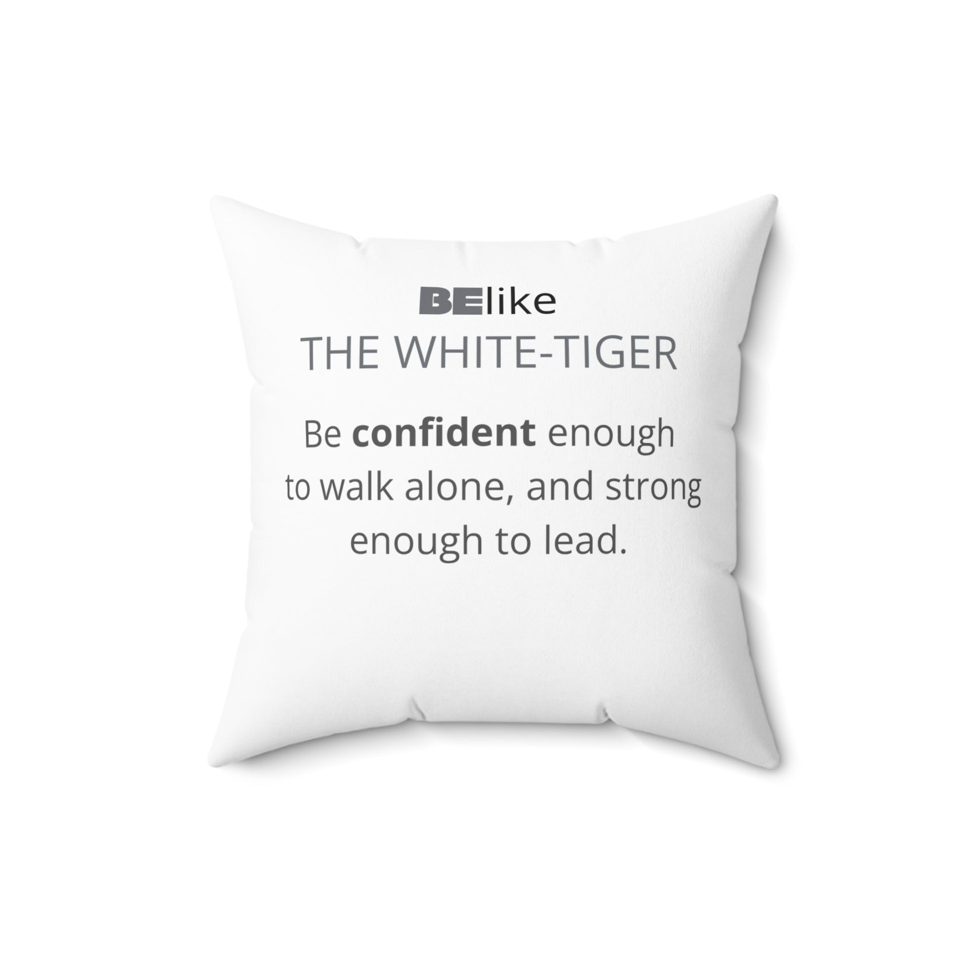 BElike the White Tiger Throw Pillow | Spirit Animal Decor | BElike.store