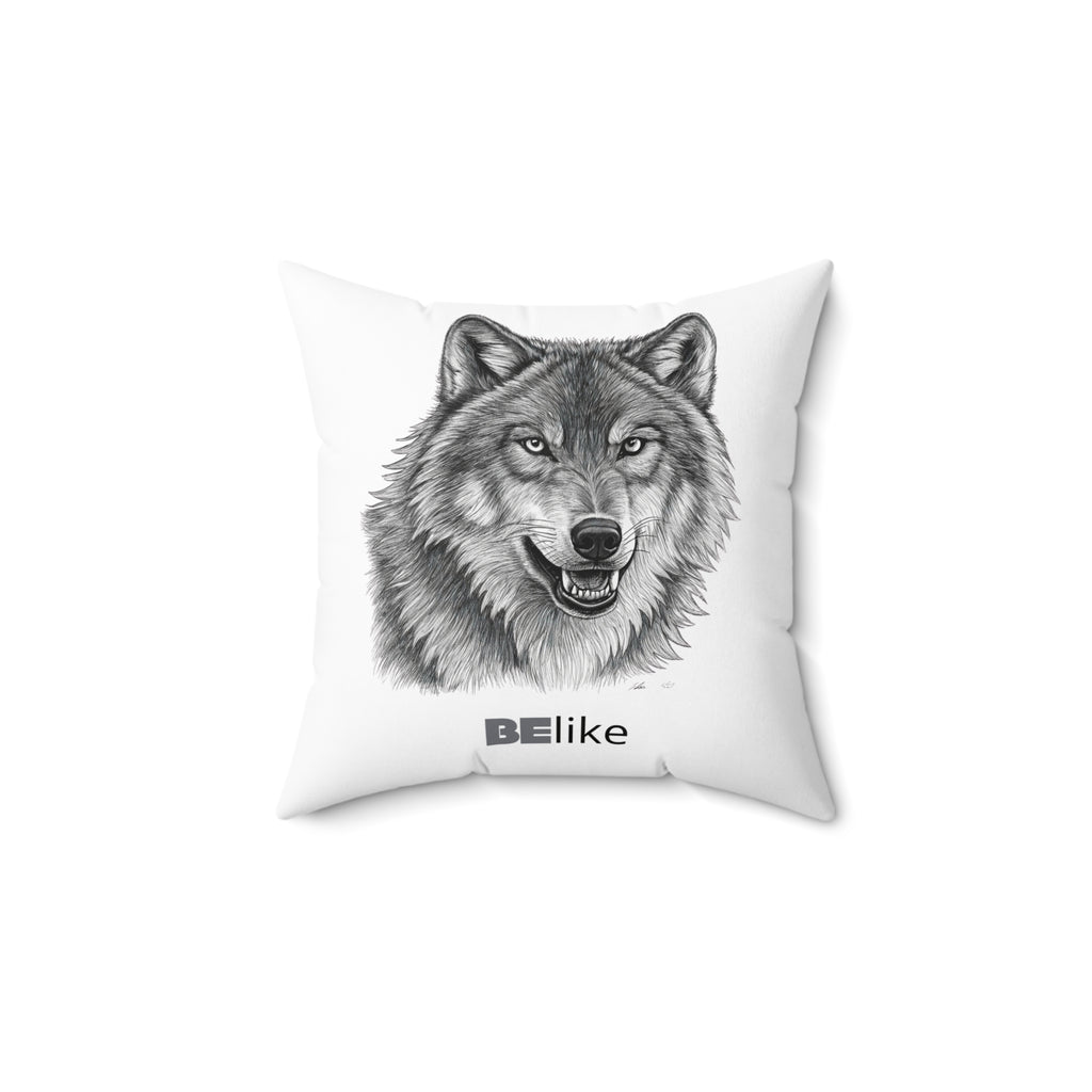BElike the Wolf Throw Pillow | Spirit Animal Home Decor | BElike.store