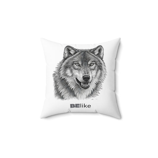 BElike the Wolf Throw Pillow | Spirit Animal Home Decor | BElike.store