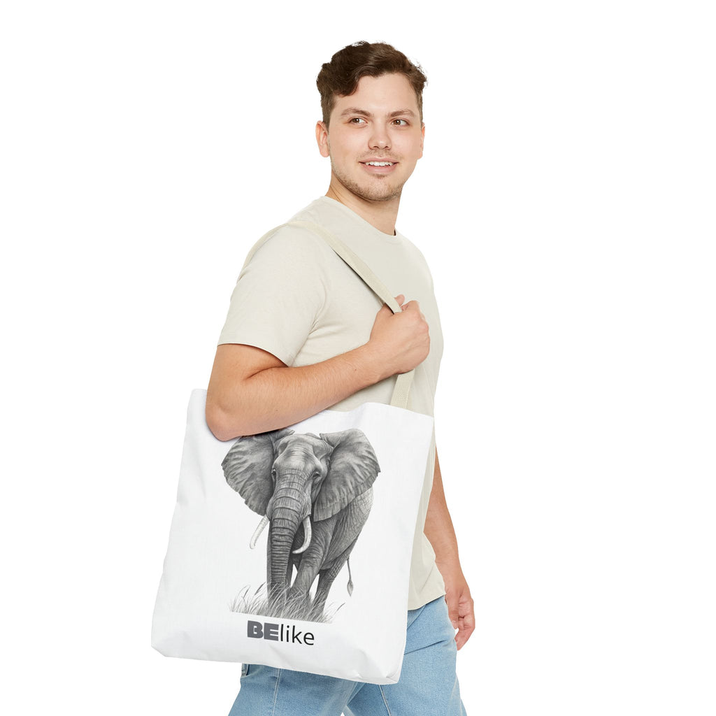 BElike the Elephant Tote Bag | Wisdom in Motion | BElike.store