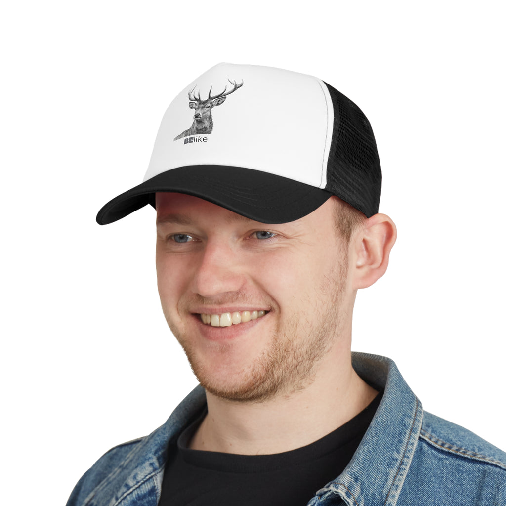 BElike the Deer Trucker Cap | Minimalist Spirit Animal Hat | BElike.store