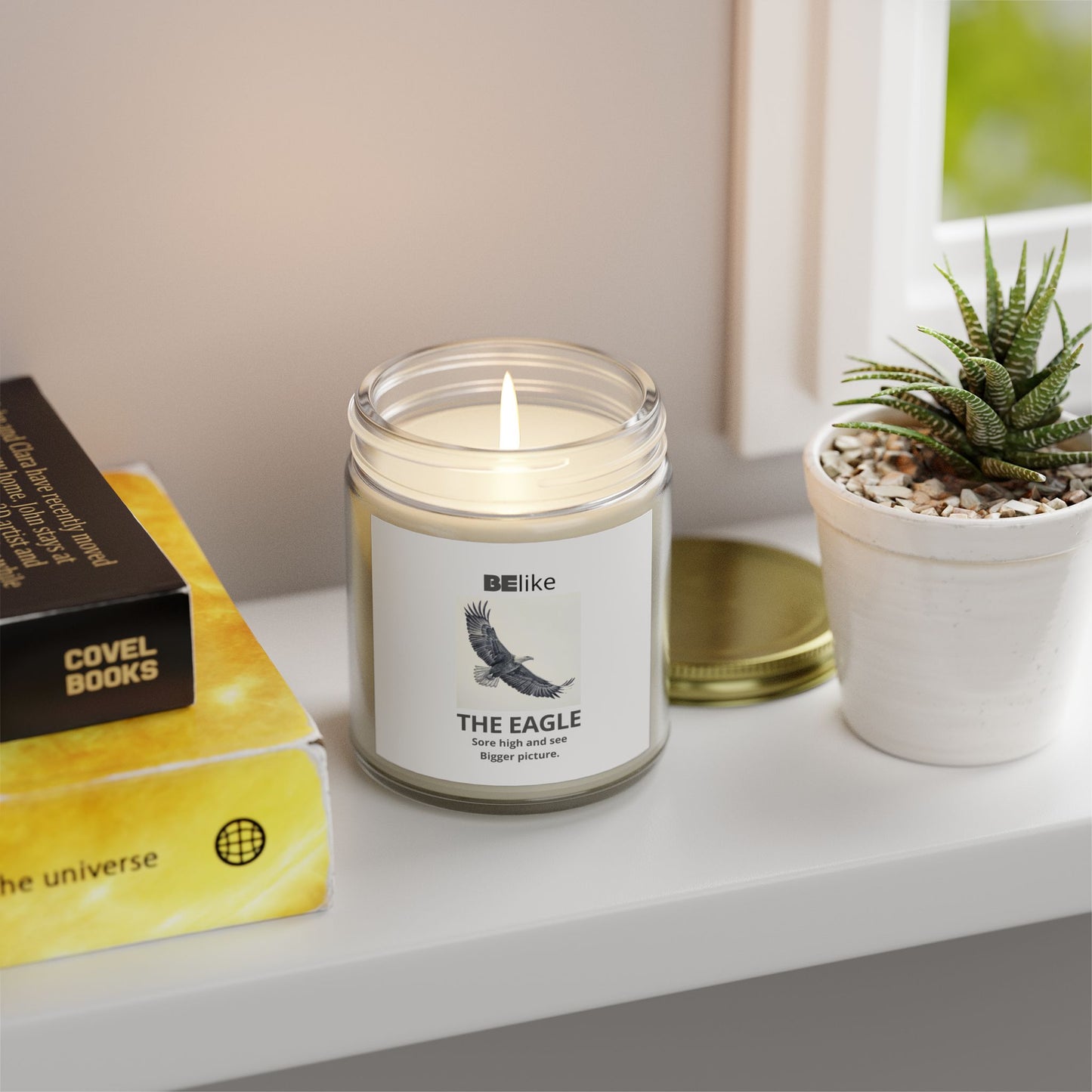 BElike The Eagle Scented Candle - Coconut Apricot Wax (4oz, 9oz)