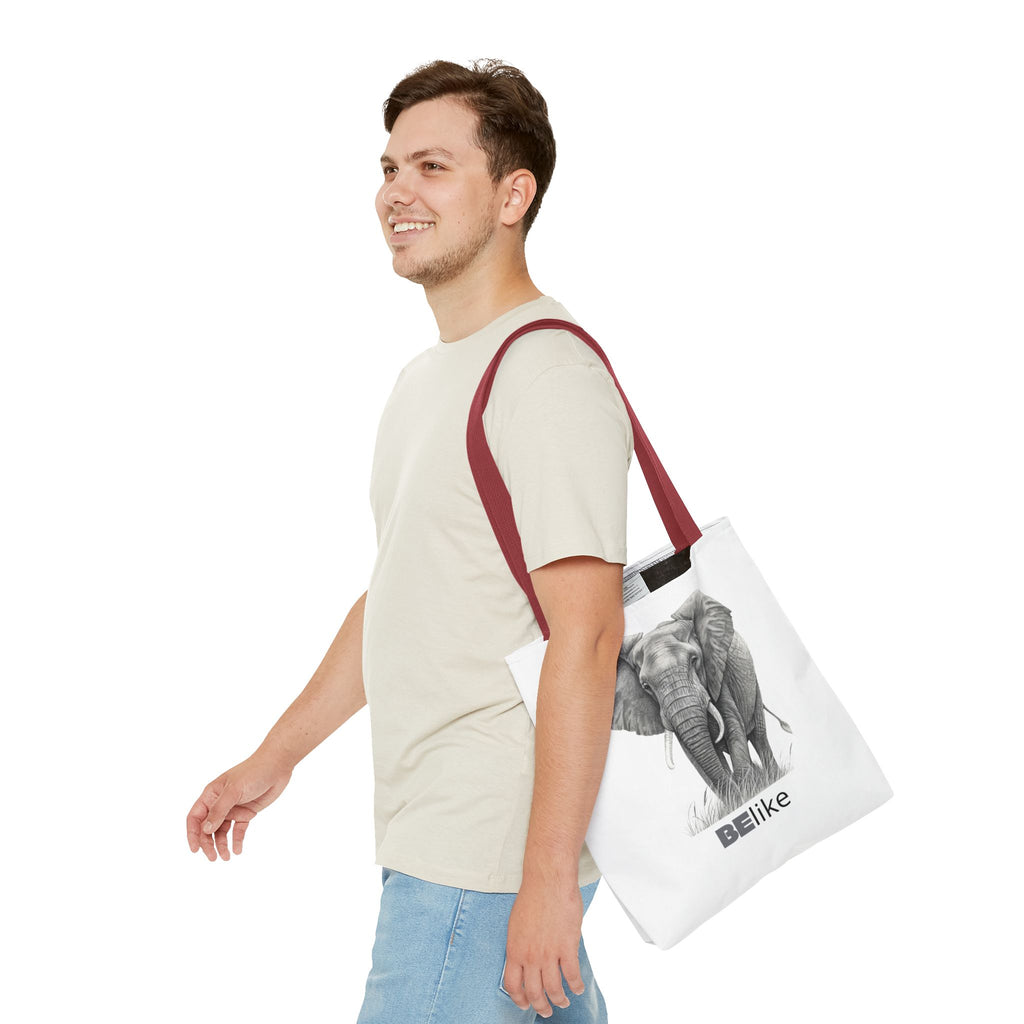 BElike the Elephant Tote Bag | Wisdom in Motion | BElike.store