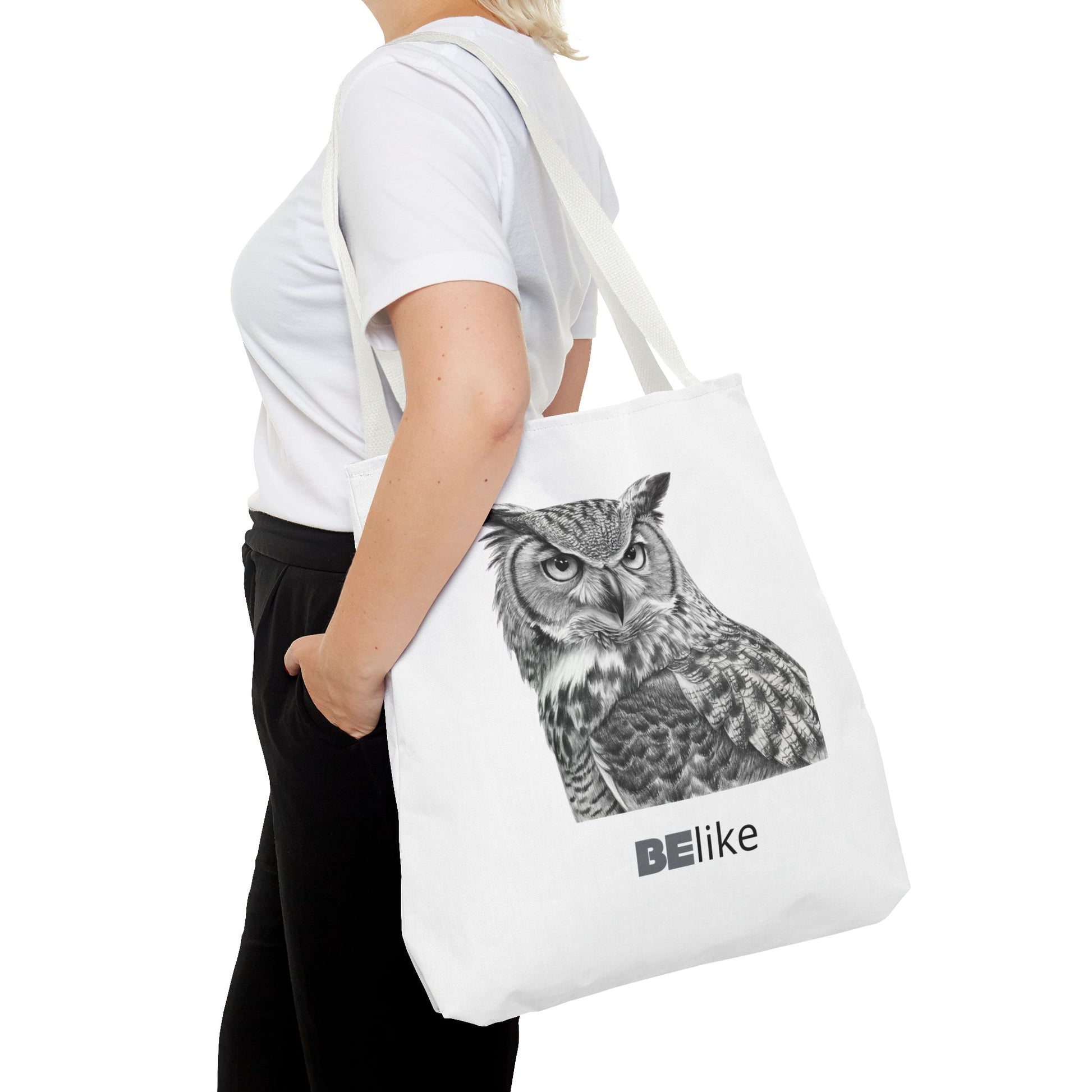 BElike the Owl Tote Bag | Patience & Purpose On the Go | BElike.store