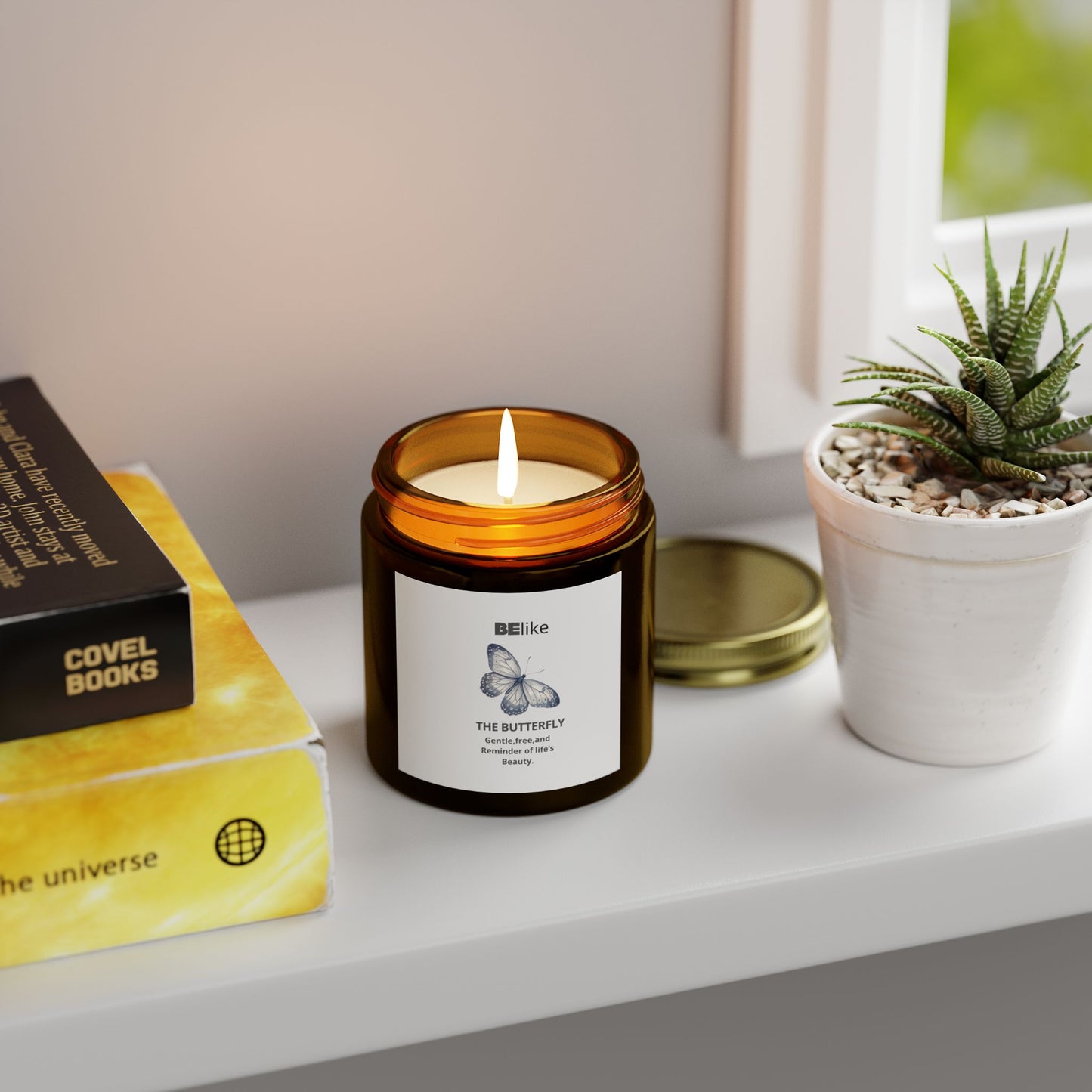 BElike The Butterfly Scented Candle - Coconut Apricot Wax (4oz, 9oz)