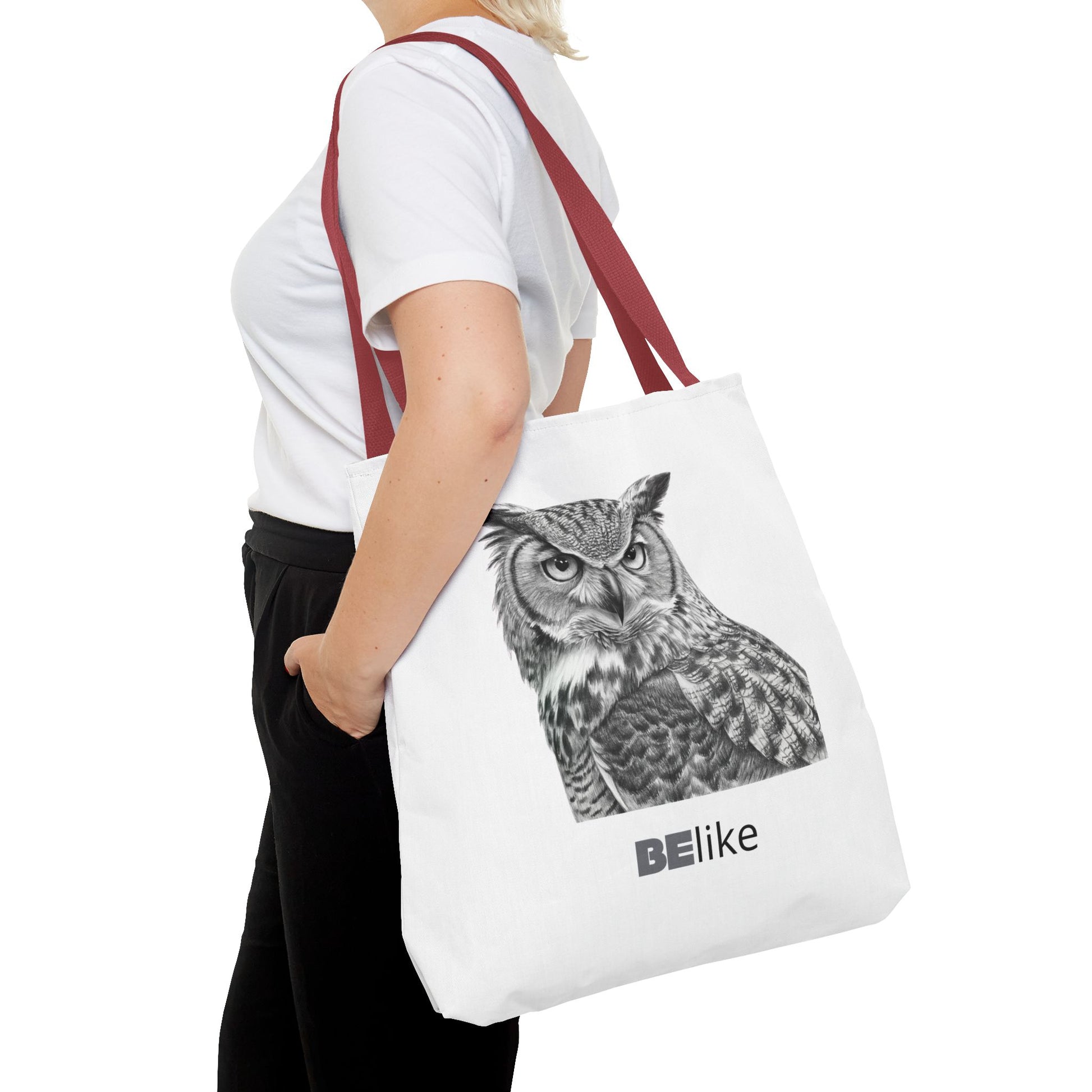 BElike the Owl Tote Bag | Patience & Purpose On the Go | BElike.store
