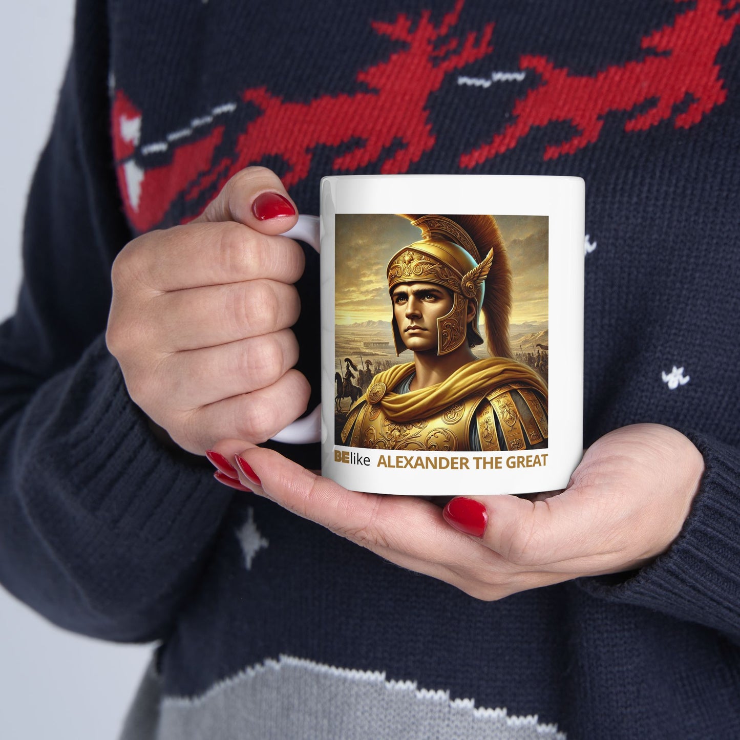 BElike Alexander The Great Inspirational Ceramic Mug, (11oz, 15oz)