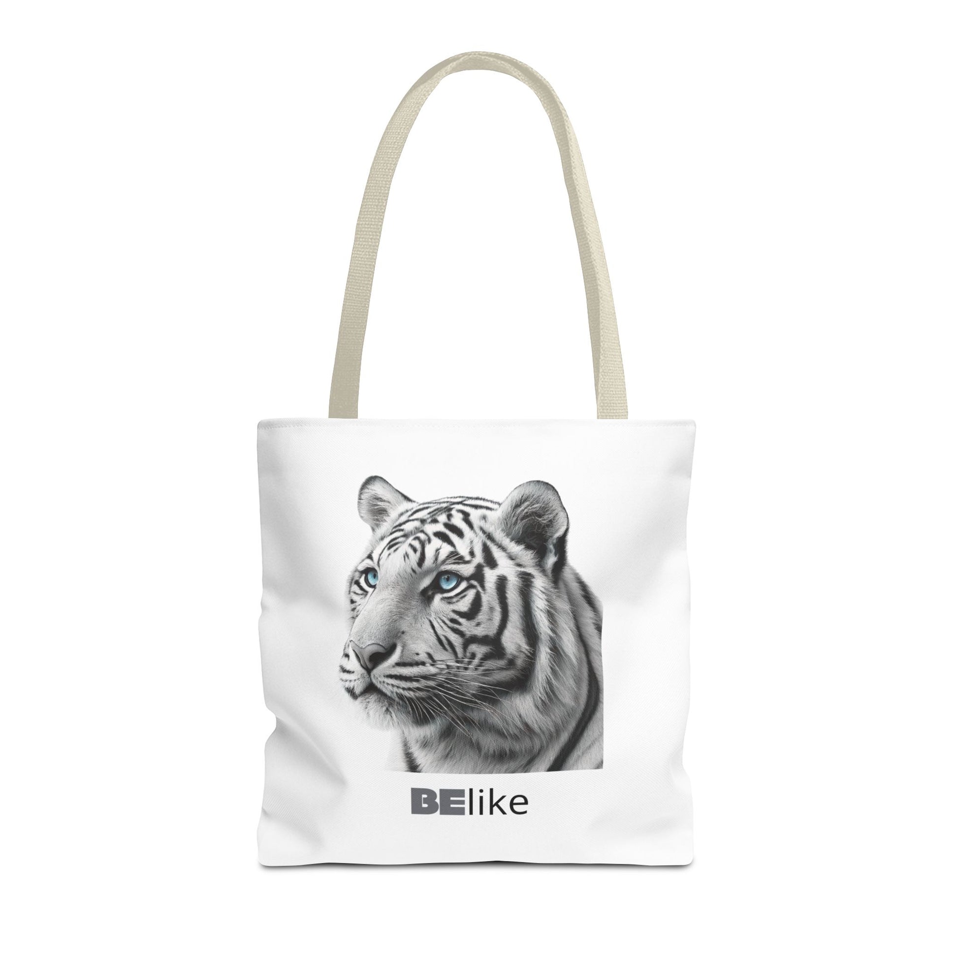 BElike the White Tiger Tote Bag | Independent & Strong | BElike.store
