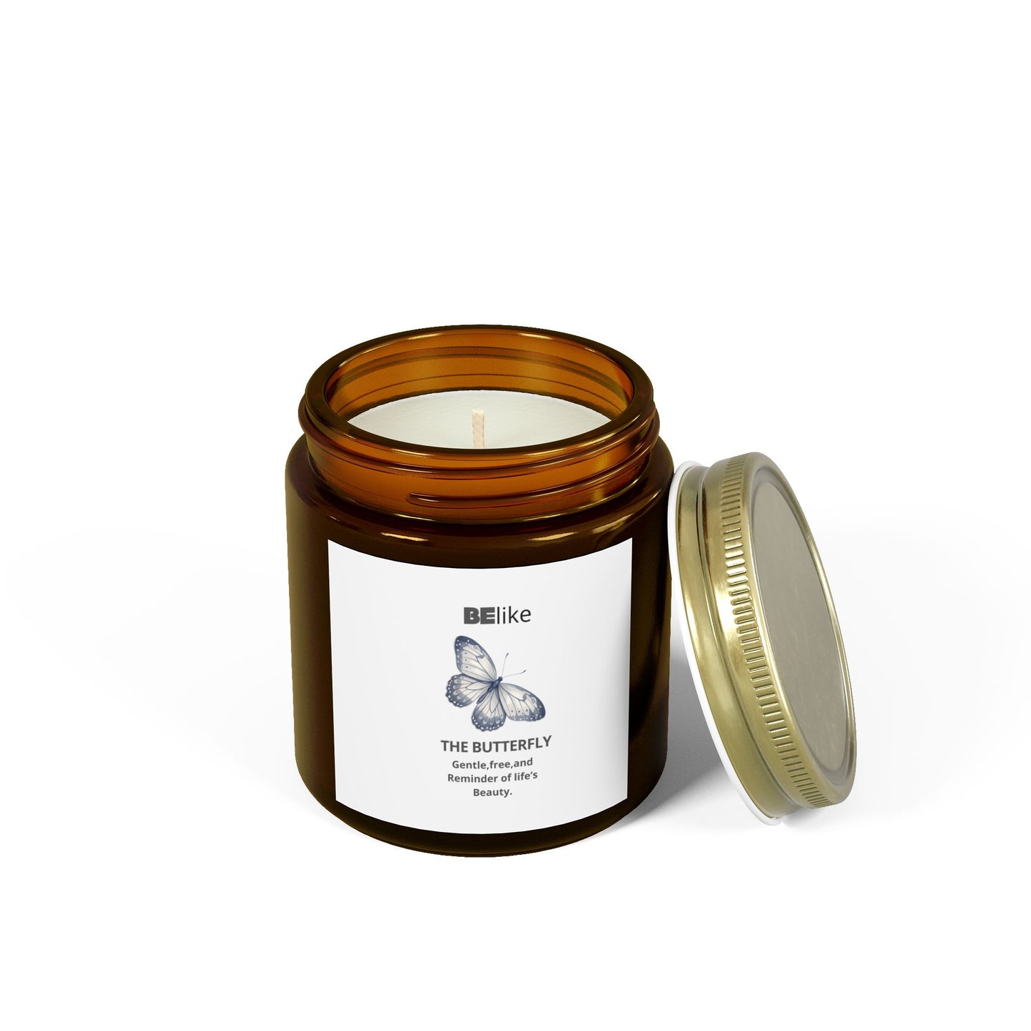 BElike The Butterfly Scented Candle - Coconut Apricot Wax (4oz, 9oz)