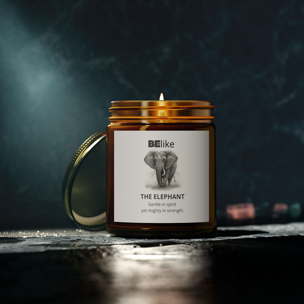 BElike The Elephant Scented Candle - Coconut Apricot Wax (4oz, 9oz)