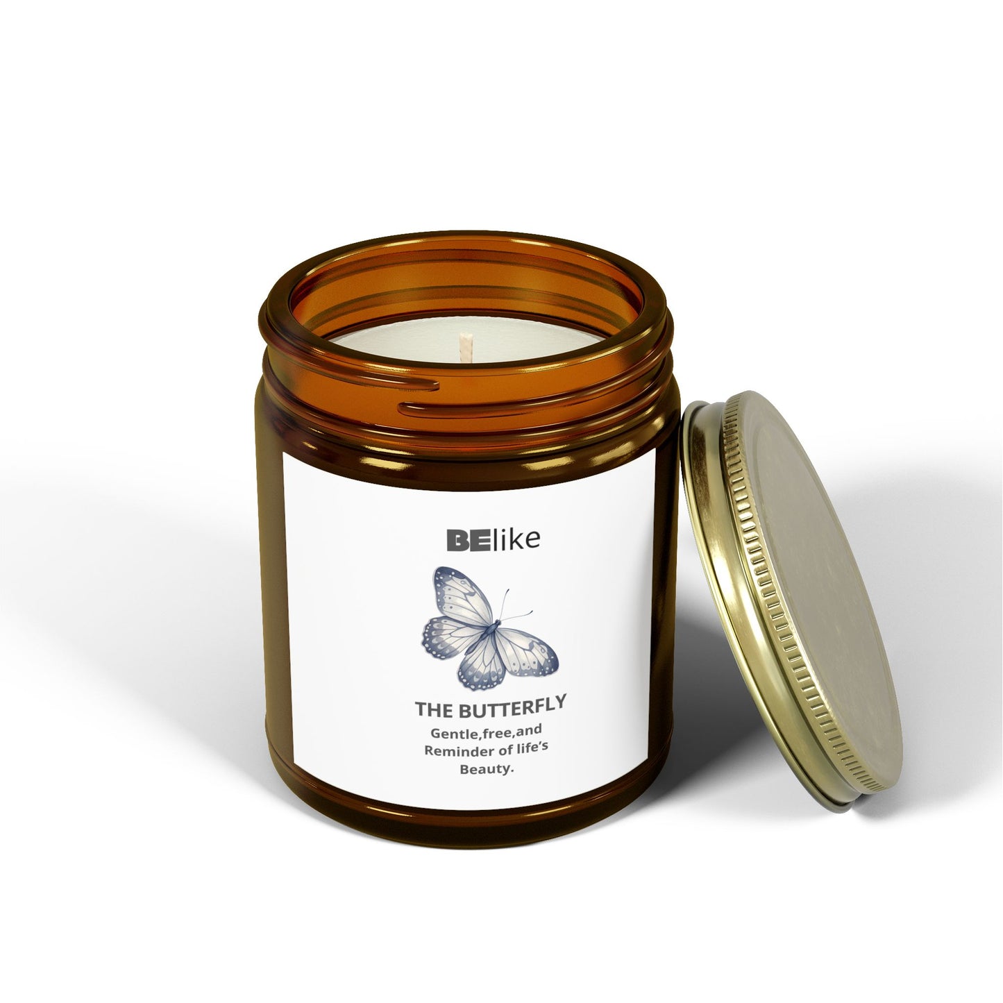 BElike The Butterfly Scented Candle - Coconut Apricot Wax (4oz, 9oz)