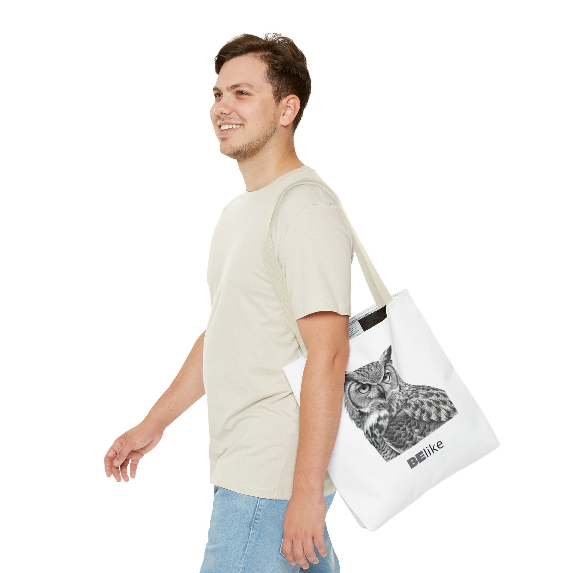 BElike the Owl Tote Bag | Patience & Purpose On the Go | BElike.store