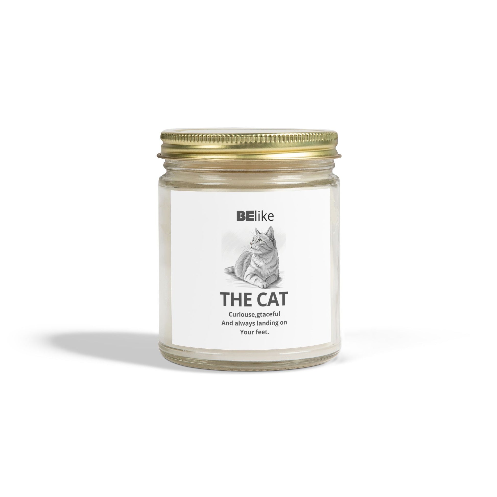 BElike The Cat Scented Candle - Coconut Apricot Wax (4oz, 9oz)