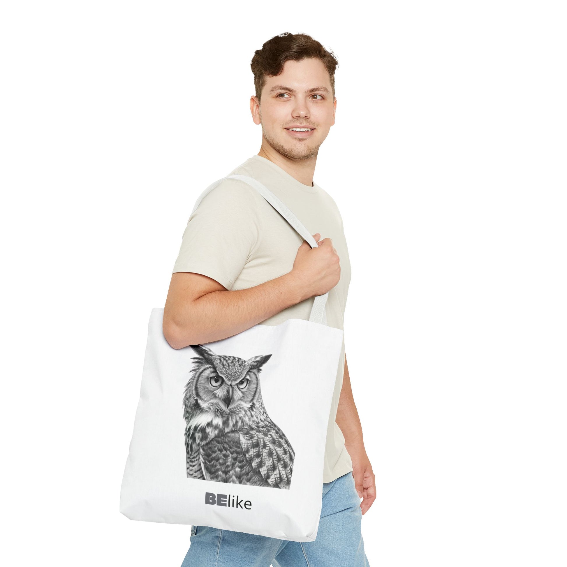 BElike the Owl Tote Bag | Patience & Purpose On the Go | BElike.store