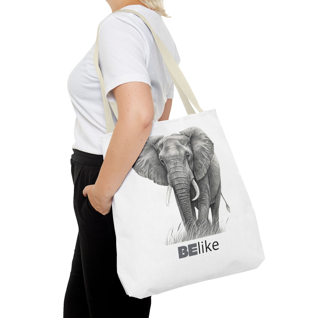 BElike the Elephant Tote Bag | Wisdom in Motion | BElike.store
