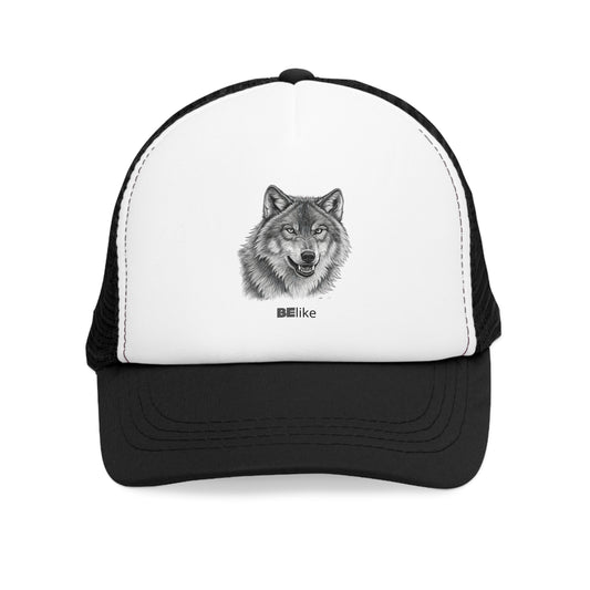 BElike the Wolf Trucker Cap | Minimalist Spirit Animal Hat | BElike.store