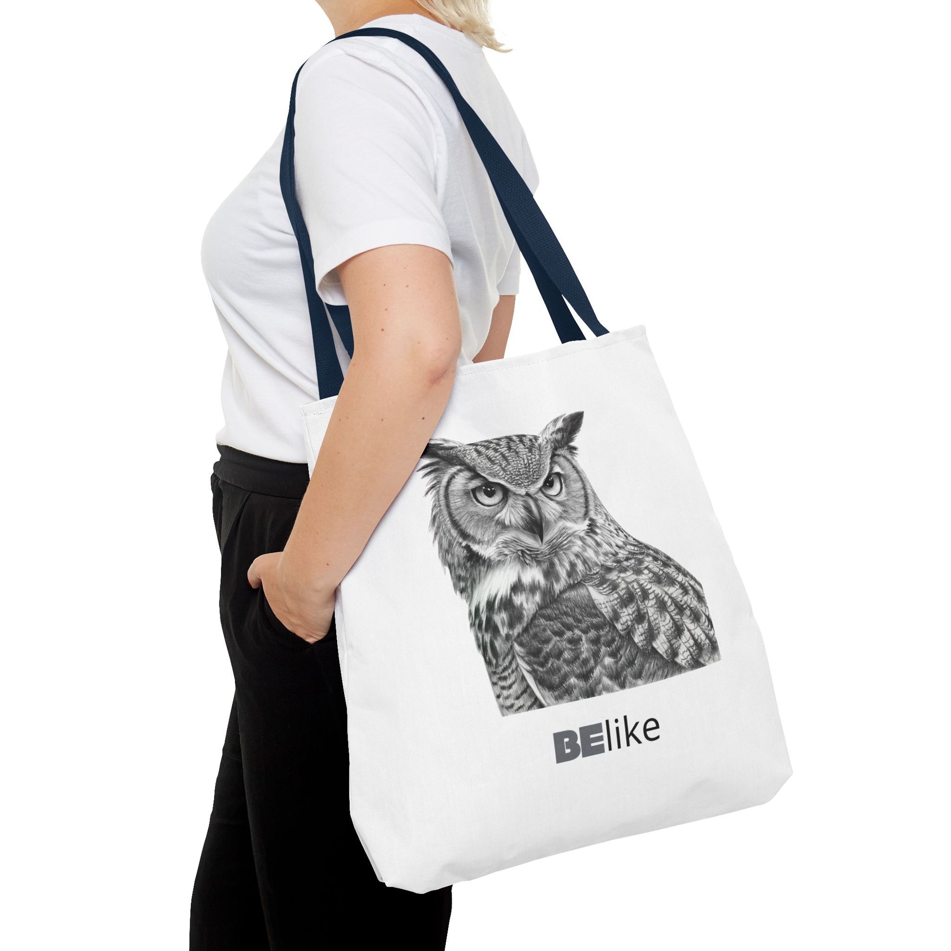 BElike the Owl Tote Bag | Patience & Purpose On the Go | BElike.store