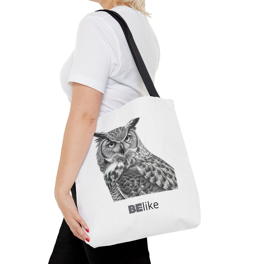 BElike the Owl Tote Bag | Patience & Purpose On the Go | BElike.store