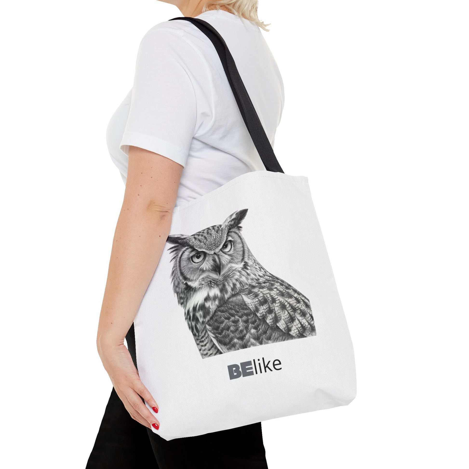 BElike the Owl Tote Bag | Patience & Purpose On the Go | BElike.store