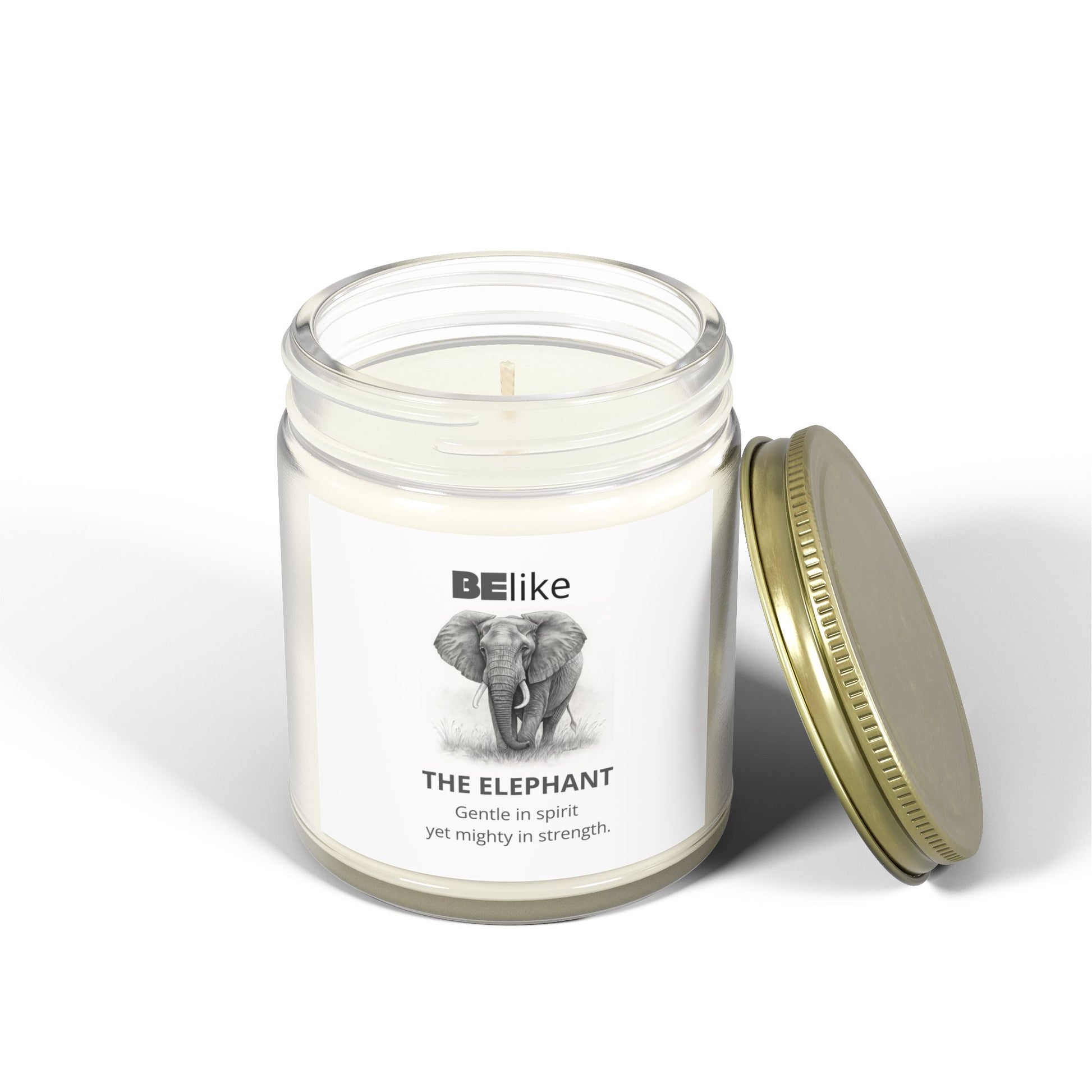 BElike The Elephant Scented Candle - Coconut Apricot Wax (4oz, 9oz)