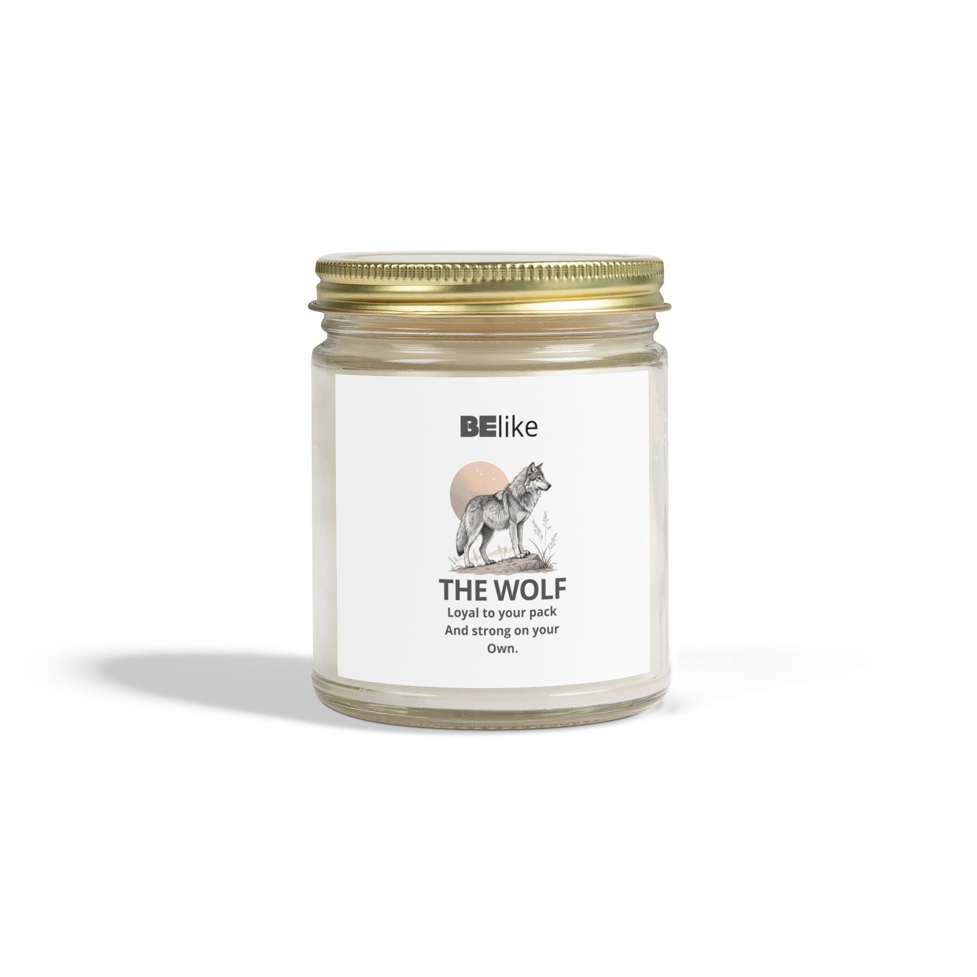 BElike The Wolf Scented Candle - Coconut Apricot Wax (4oz, 9oz)