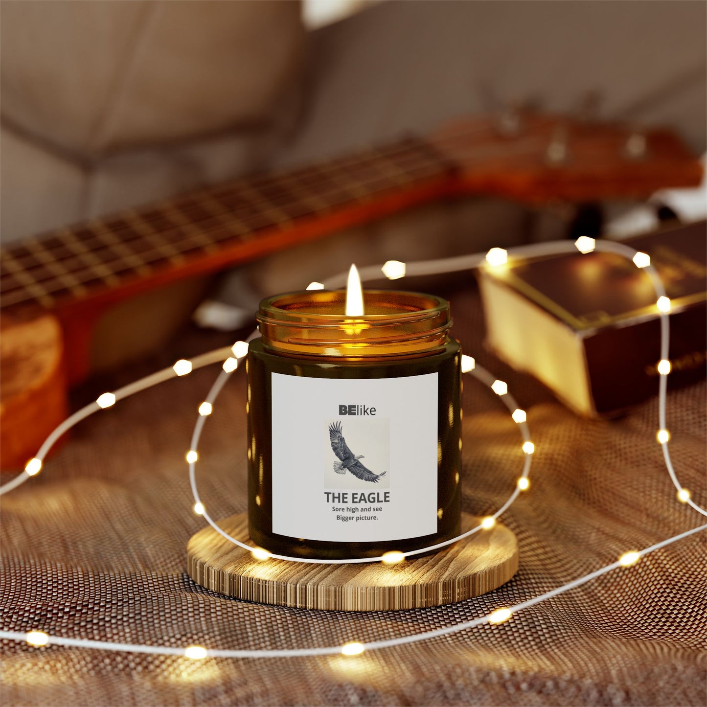 BElike The Eagle Scented Candle - Coconut Apricot Wax (4oz, 9oz)