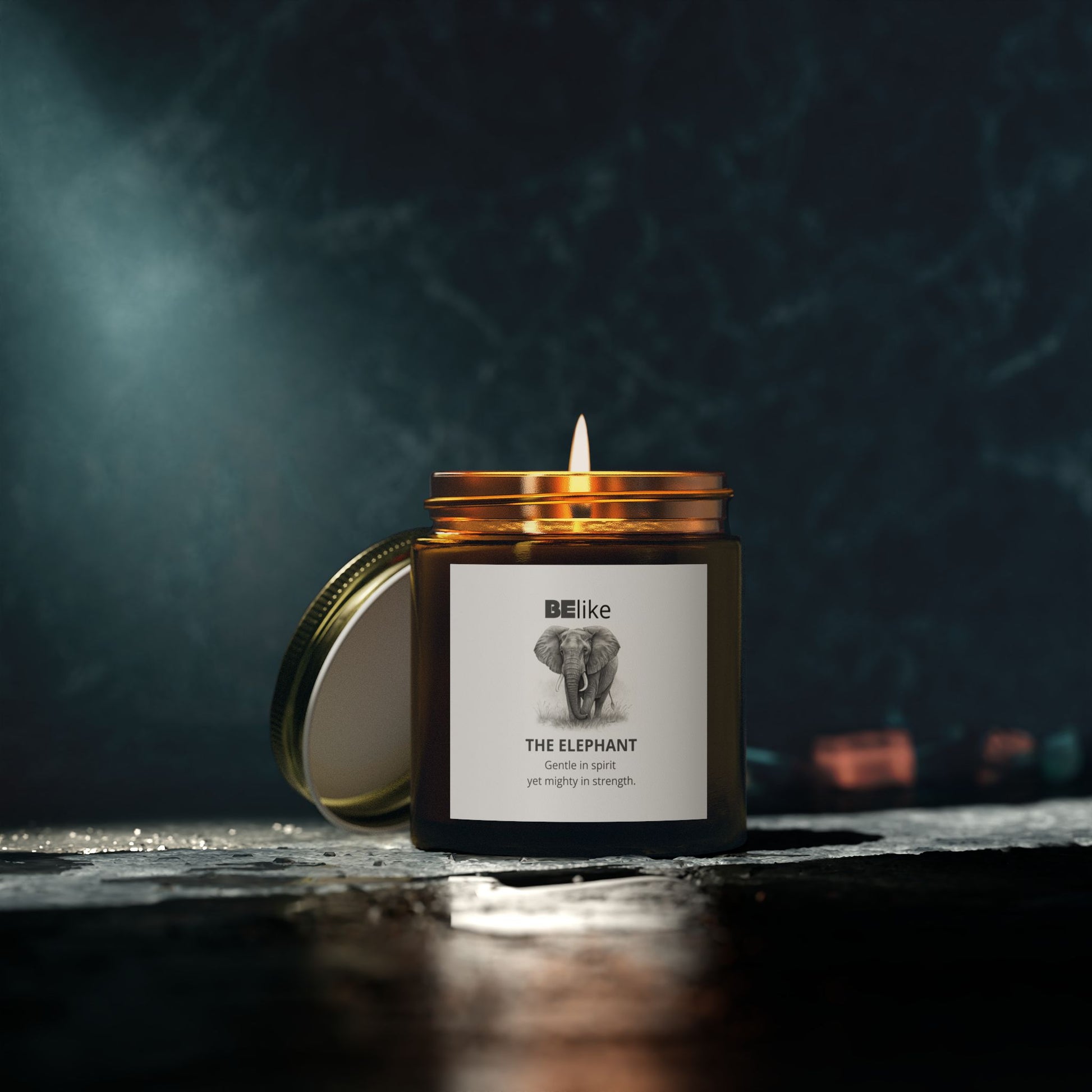 BElike The Elephant Scented Candle - Coconut Apricot Wax (4oz, 9oz)