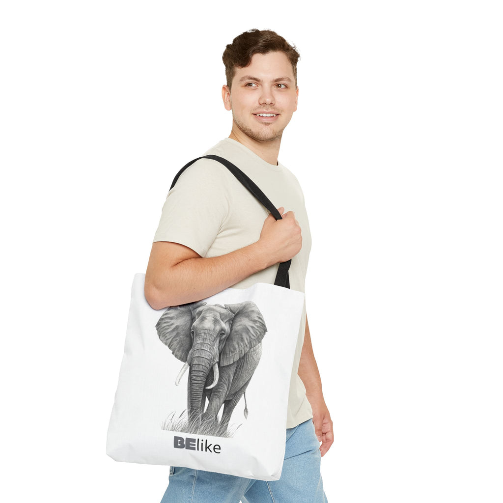 BElike the Elephant Tote Bag | Wisdom in Motion | BElike.store