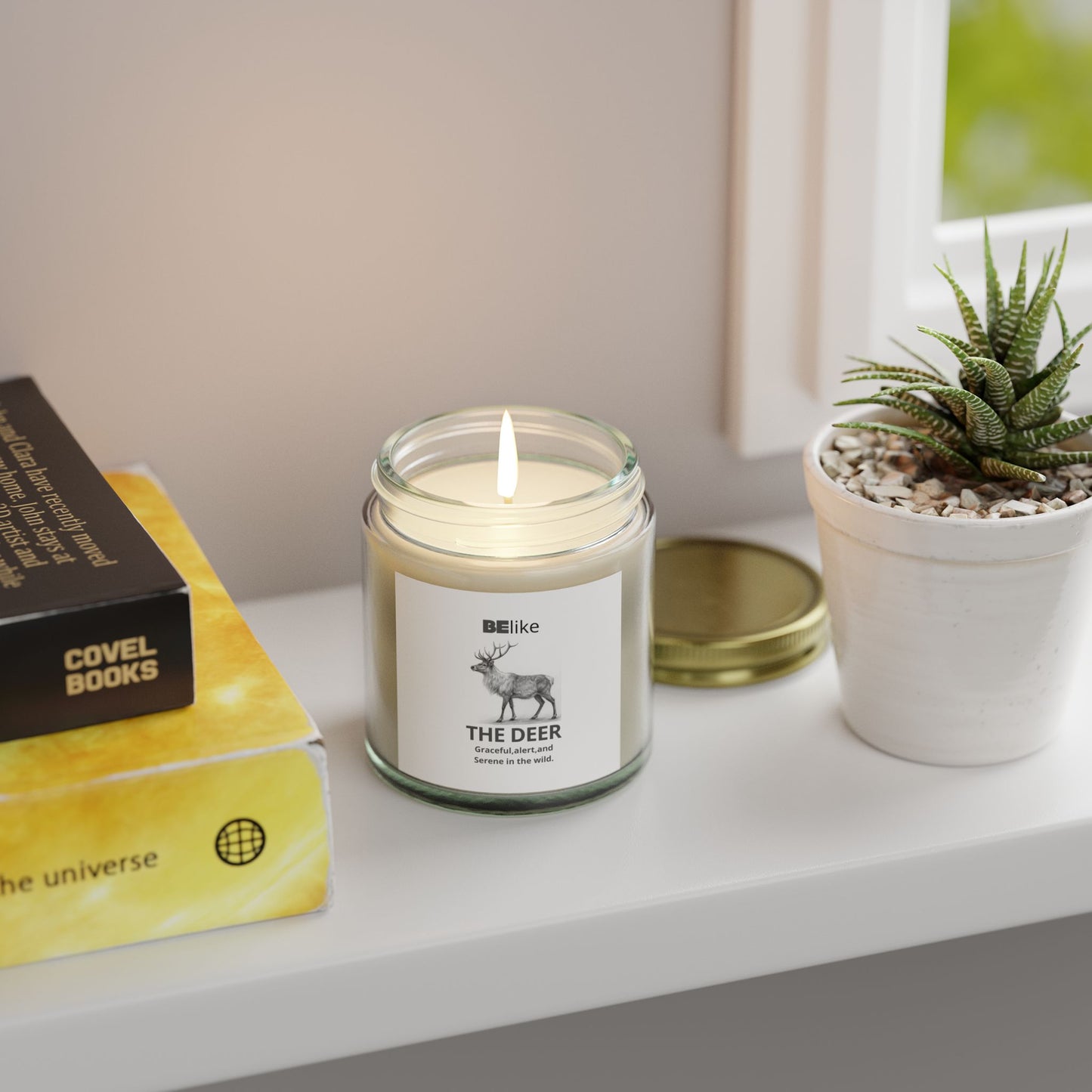 BElike The Deer Scented Candle - Coconut Apricot Wax (4oz, 9oz)