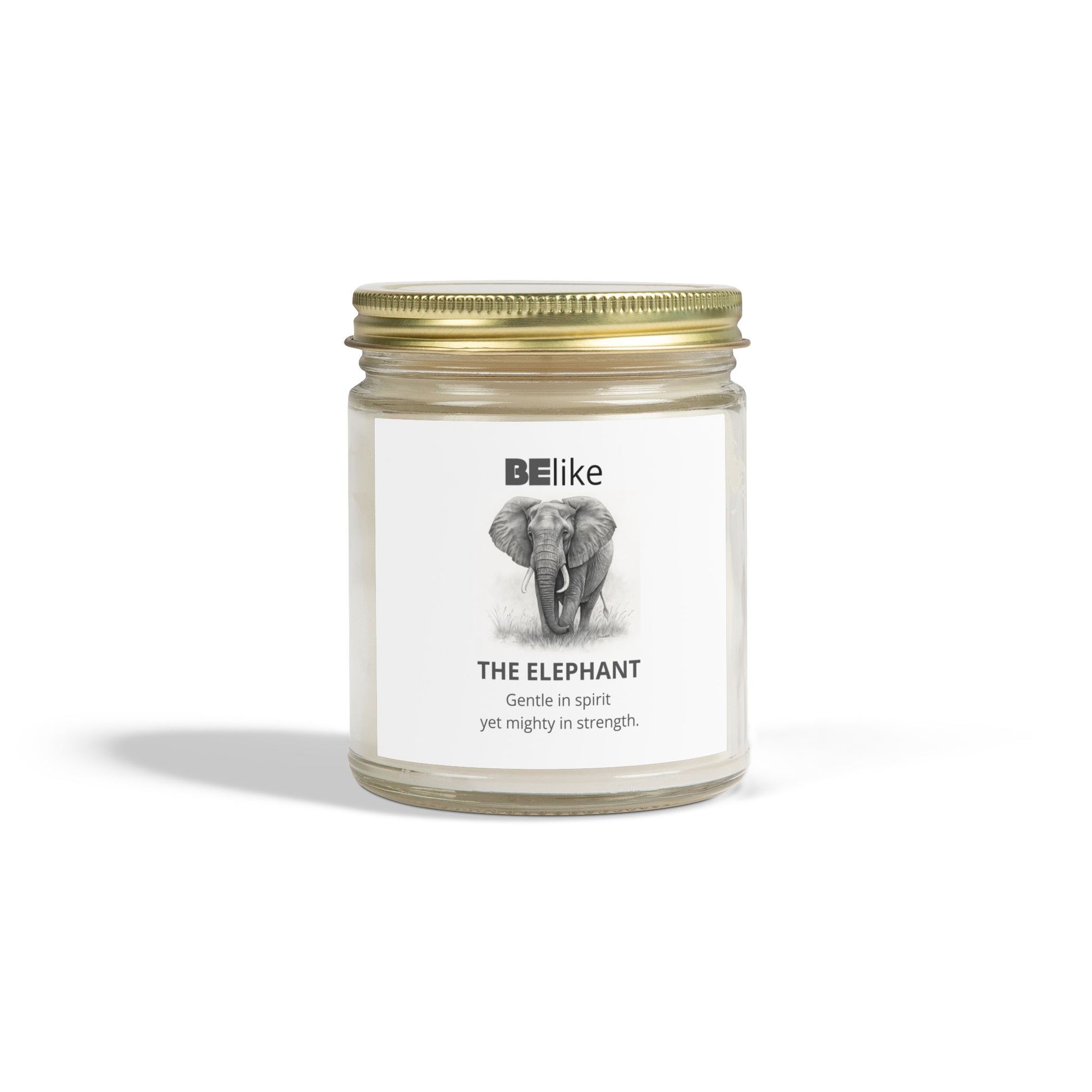 BElike The Elephant Scented Candle - Coconut Apricot Wax (4oz, 9oz)