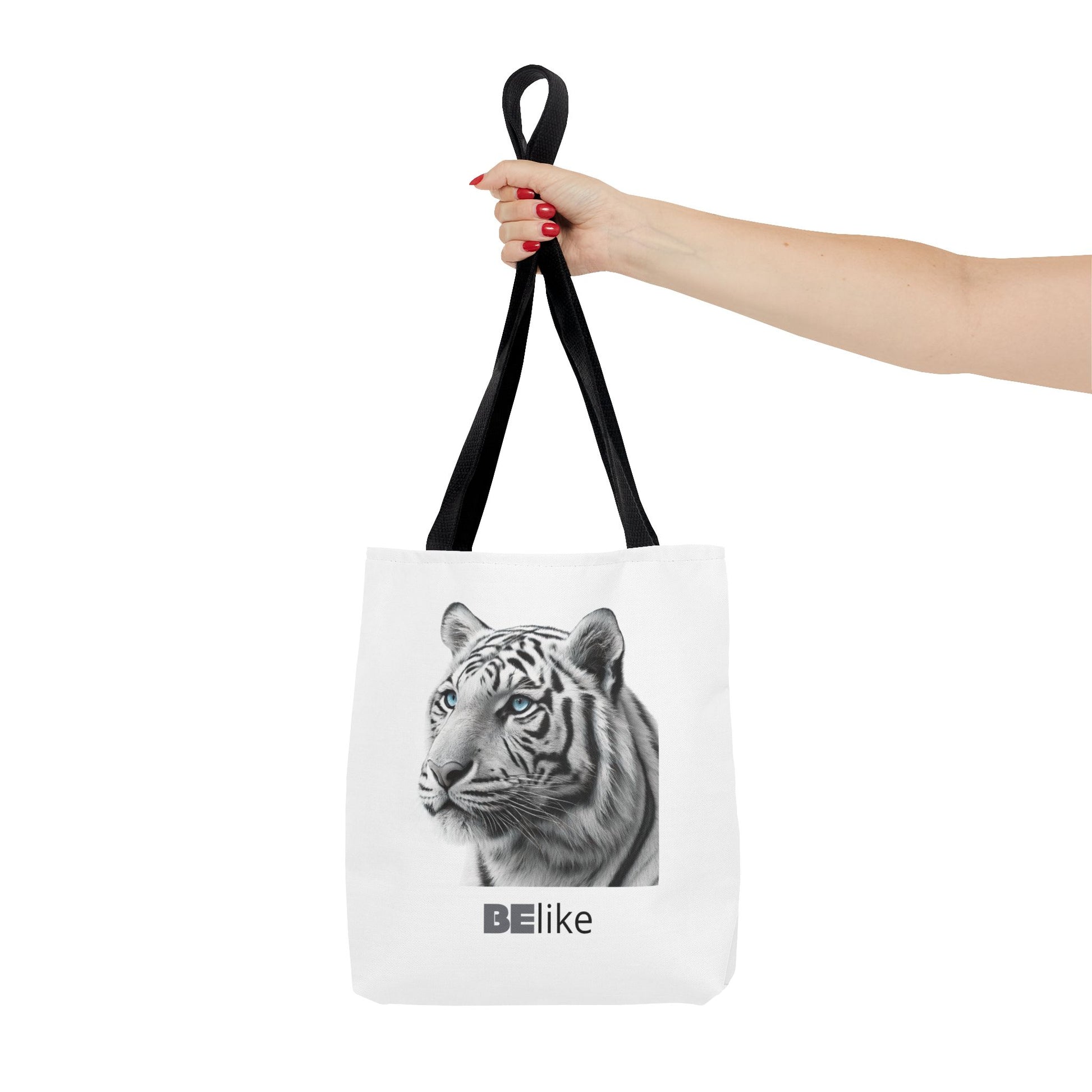 BElike the White Tiger Tote Bag | Independent & Strong | BElike.store