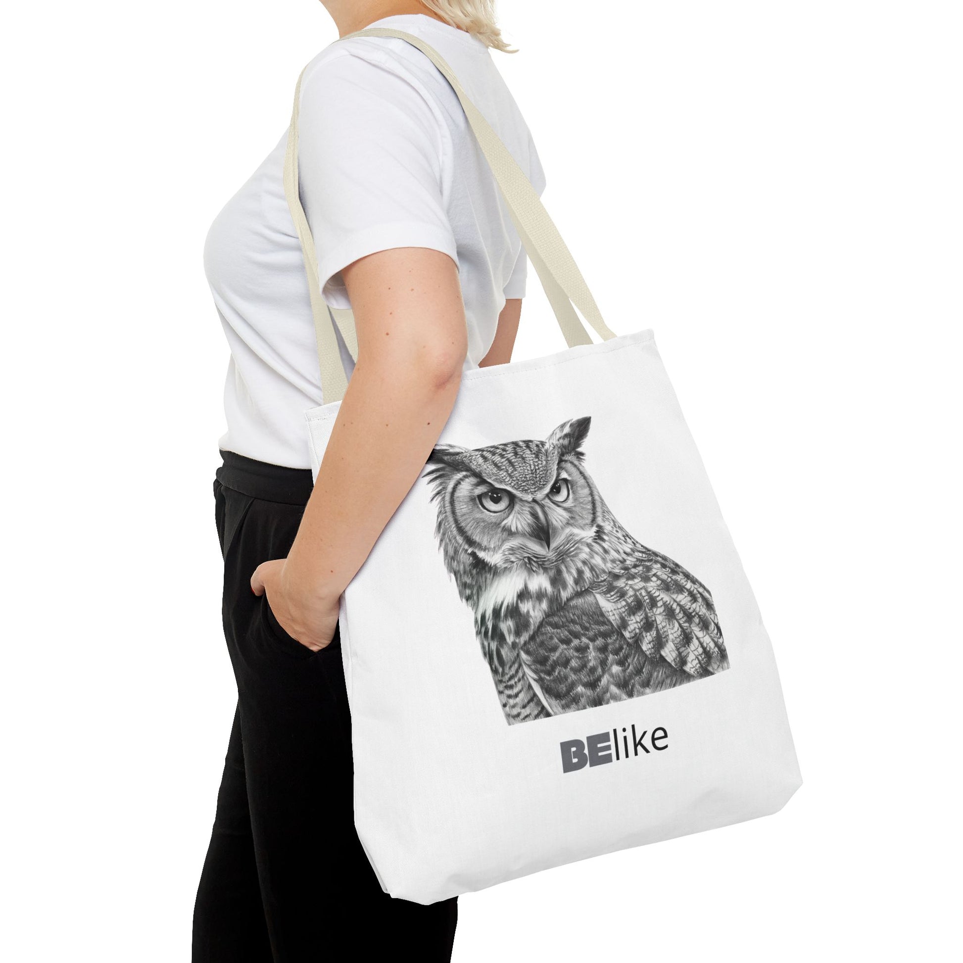 BElike the Owl Tote Bag | Patience & Purpose On the Go | BElike.store