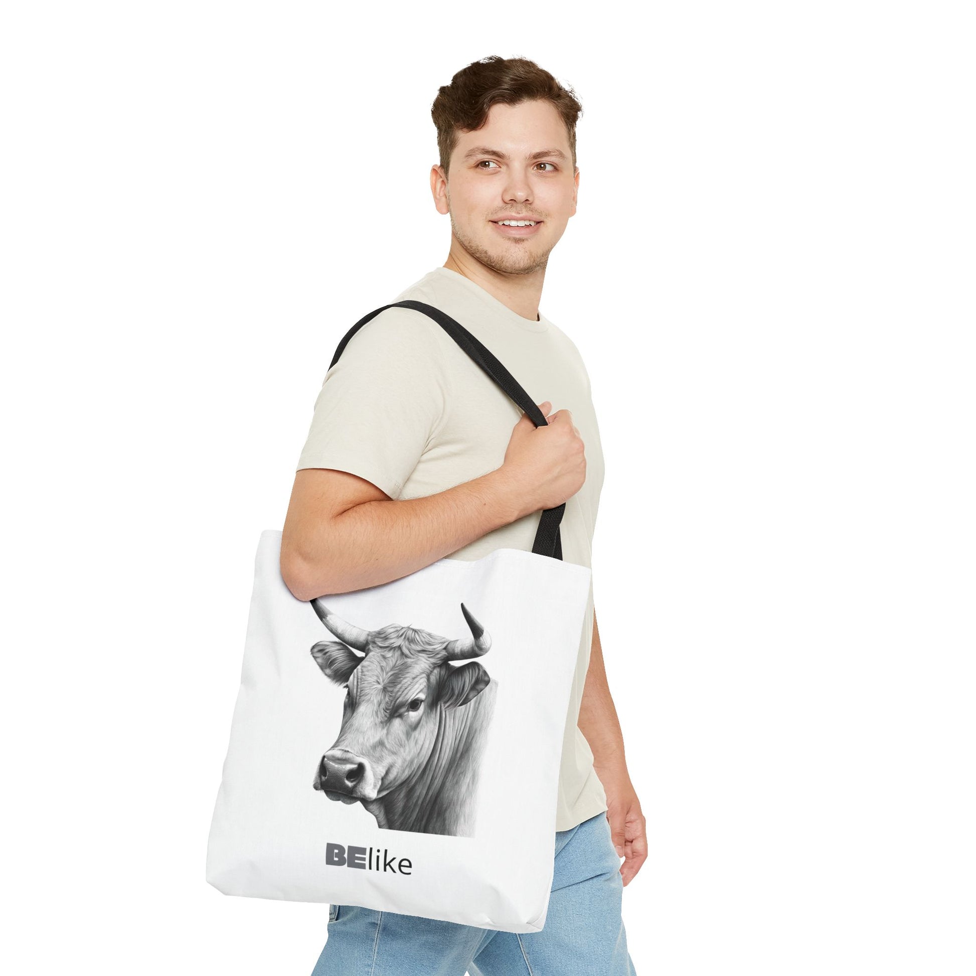 BElike the Bull Tote Bag | Strong & Stylish Animal Spirit Bag | BElike.store