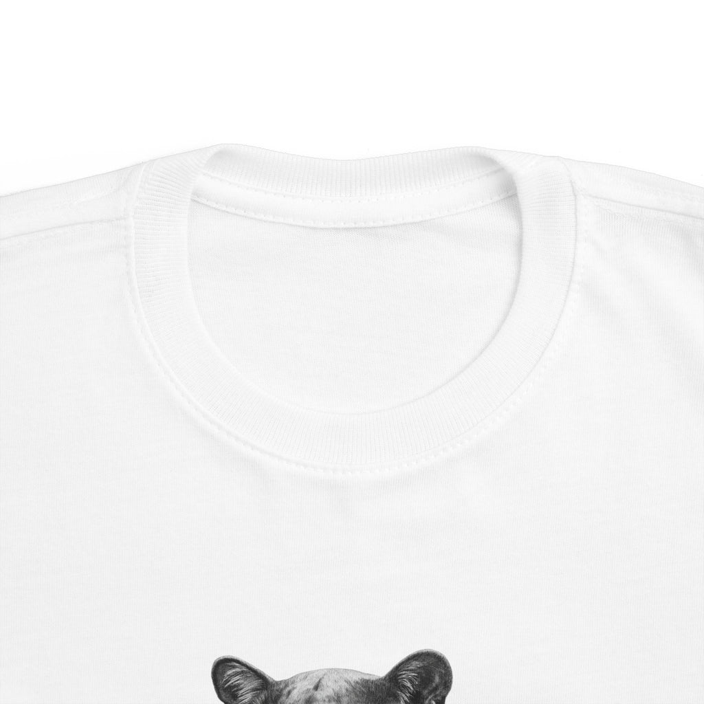 BElike the Black Panther white toddler tee