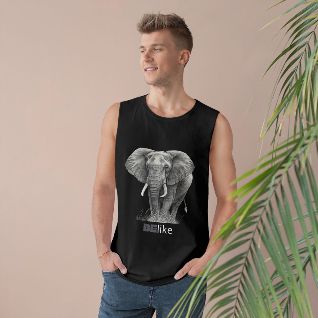 BElike the Elephant spirit animal black tank
