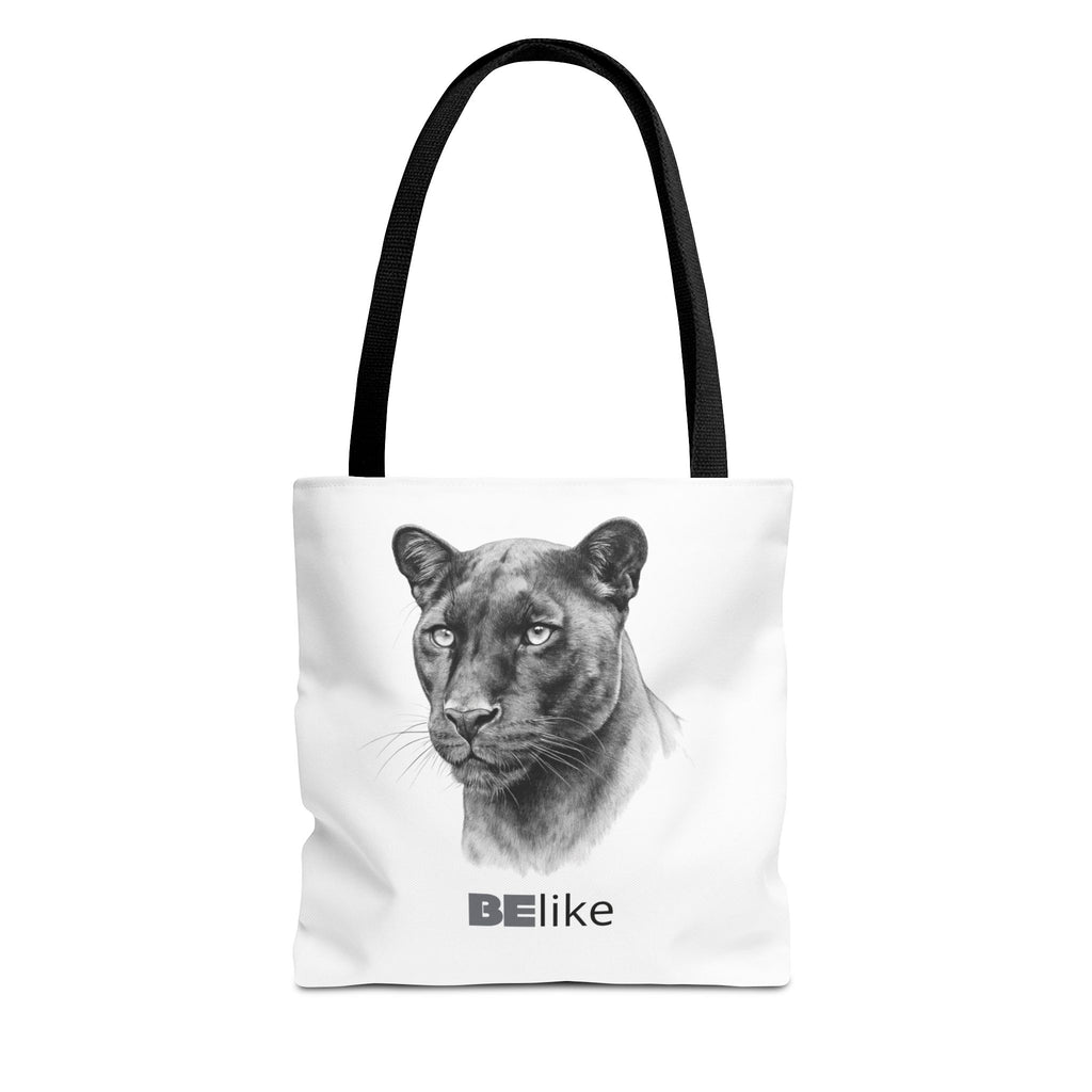 Black Panther tote bag with inspirational quote