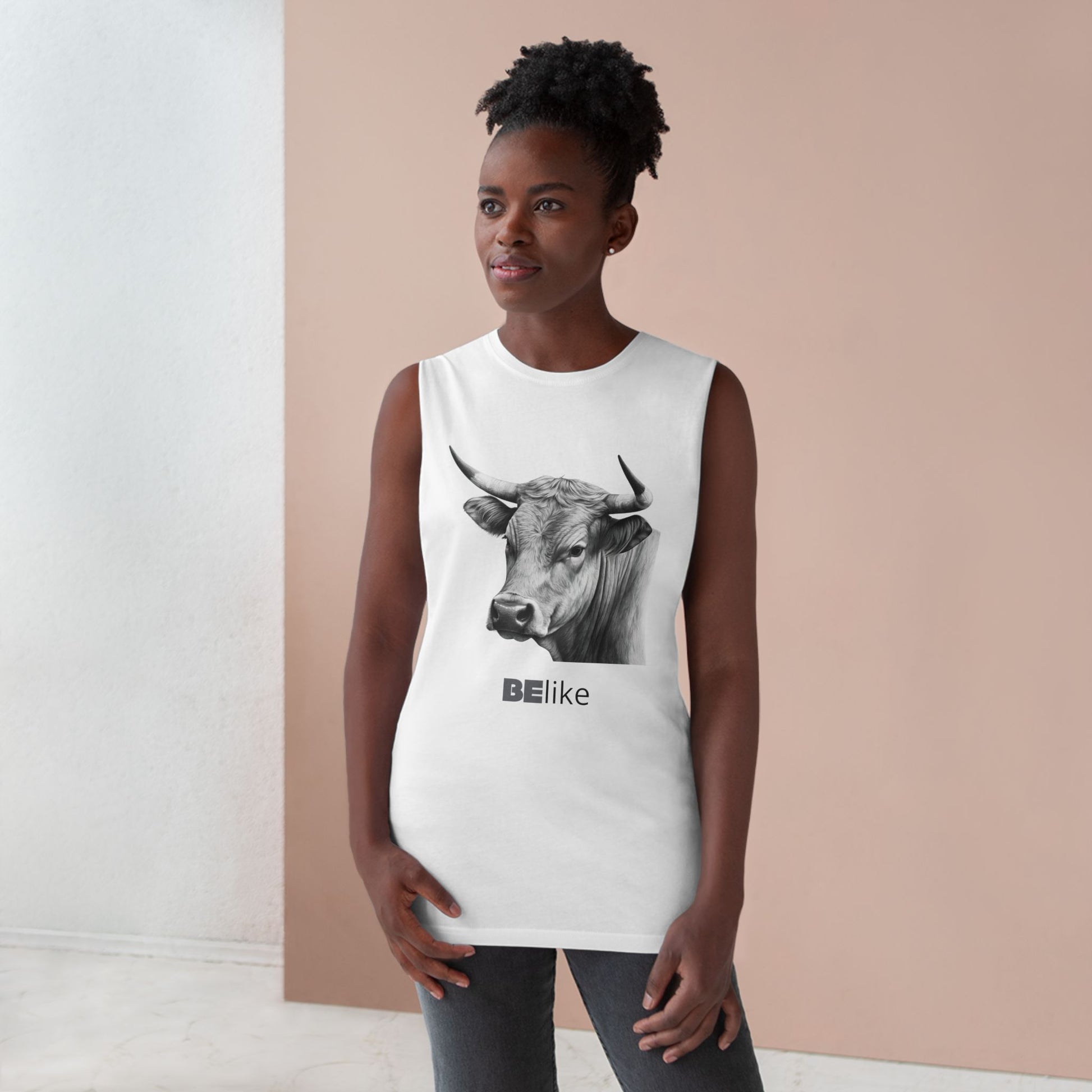 BElike the Bull quote sleeveless shirt
