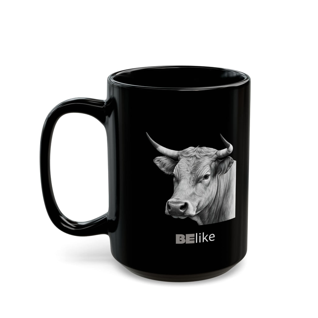 Bull spirit animal mug with motivational quote